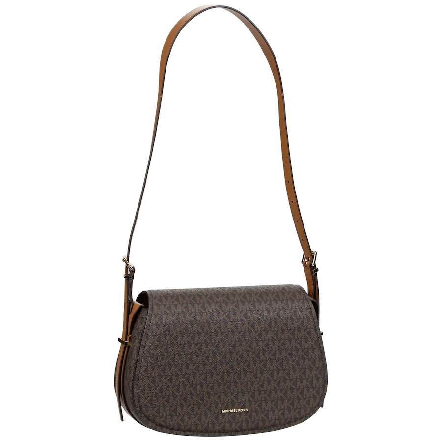 Michael Kors Handtasche Lydia MD Flap MK SIG Brown/Acorn Braun Damen