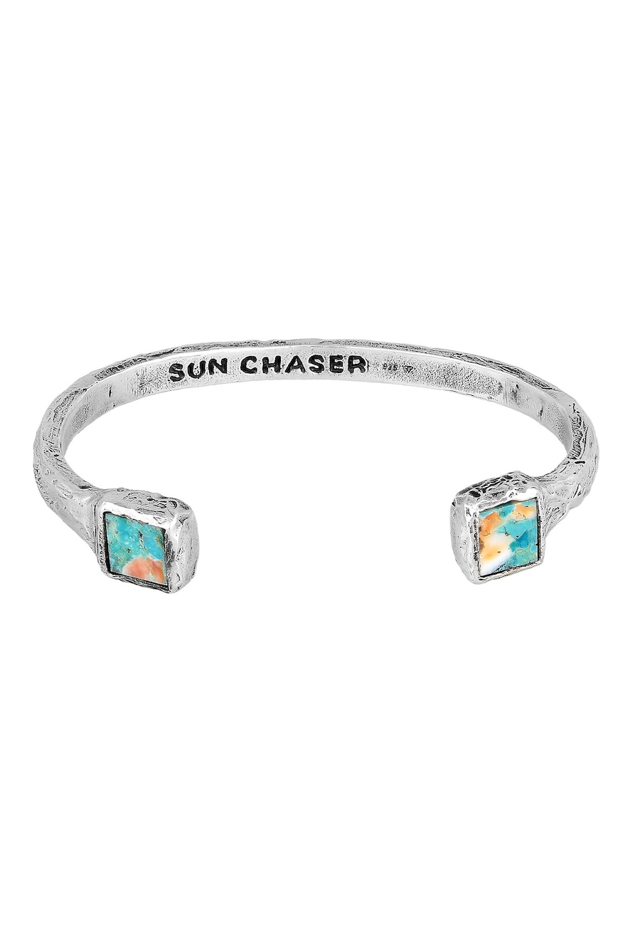 Haze & Glory Türkis Kupfer Edelstein Armreif - Sun Chaser 18 Herren