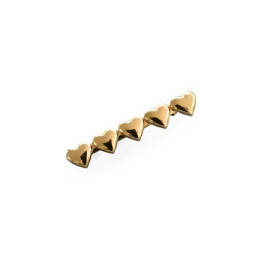 Filippa Firenze Haarklammer Cuore mit Gold-Herzen gold