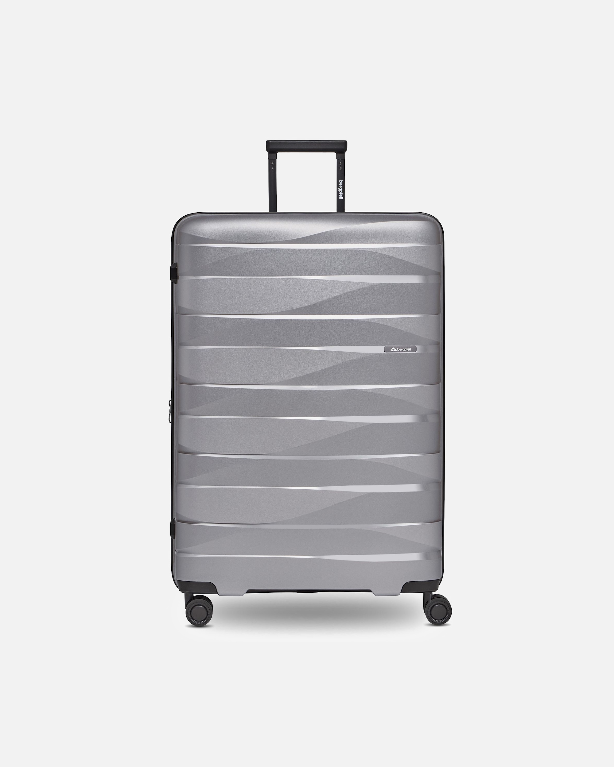 Koffer für Männlich bergpfeil Default Brand Line Travel 4-Rollen Trolley L 75 cm mit Dehnfalte arctic silver metallic