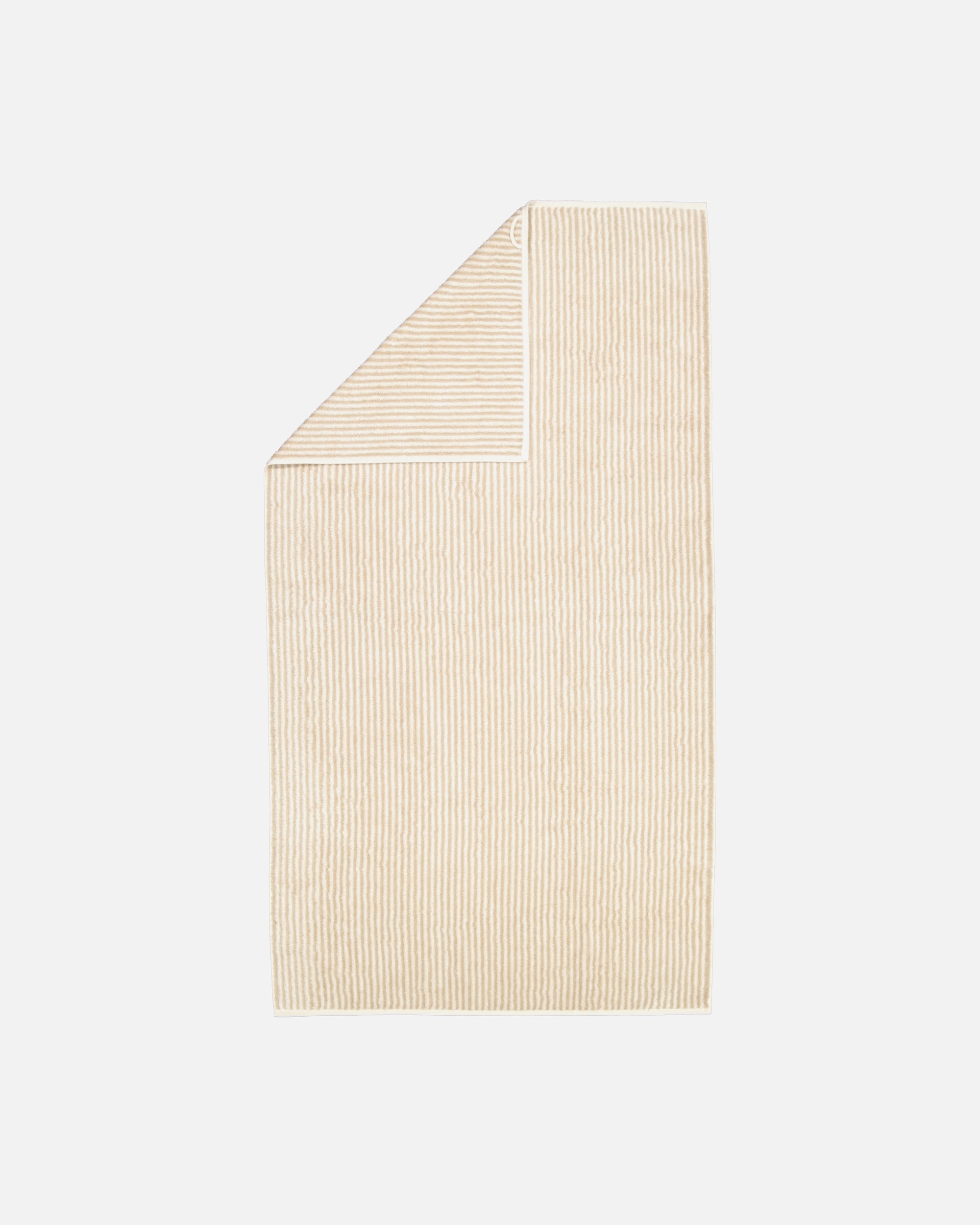Handtuch für Unisex Cawö Cawö Handtücher Two-Tone Stripes 480 natur - 36 Duschtuch 80x150 cm