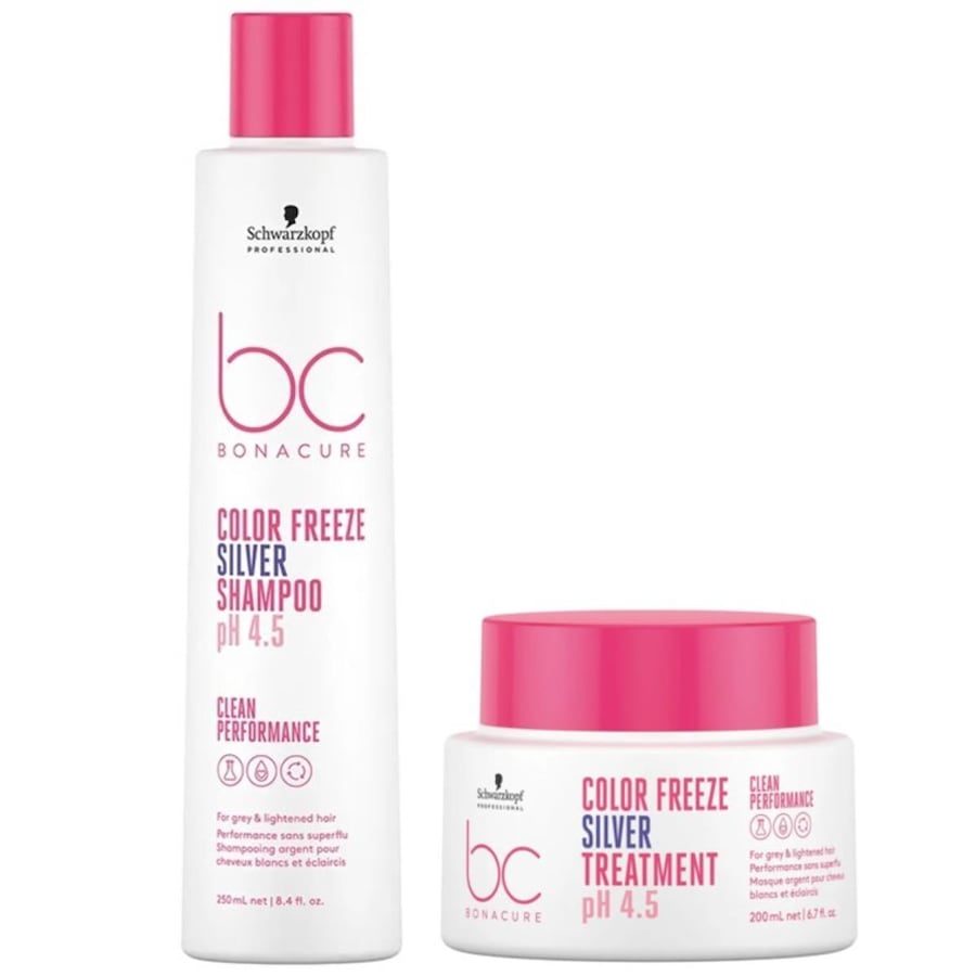 Schwarzkopf Professional BC Color Freeze Silver Bundle (Shampoo + Maske) Damen