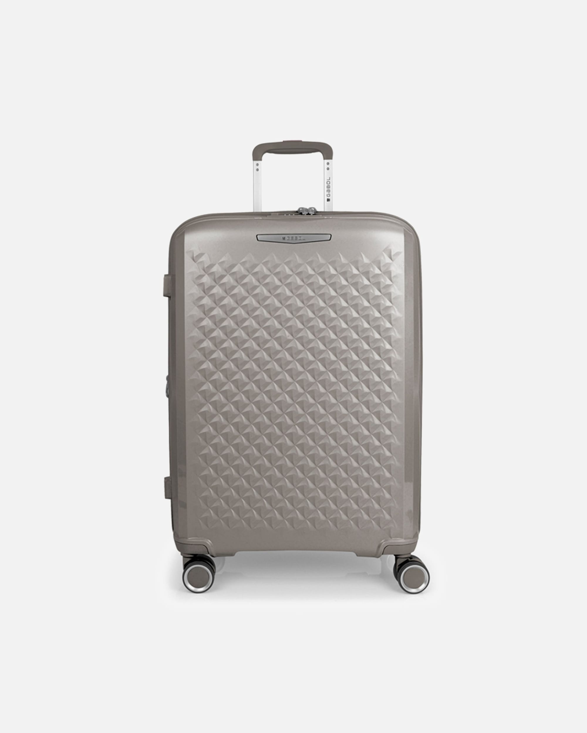 Koffer für Männlich Gabol Queens 4 Rollen Trolley M 64.5 cm mit Dehnfalte champagne