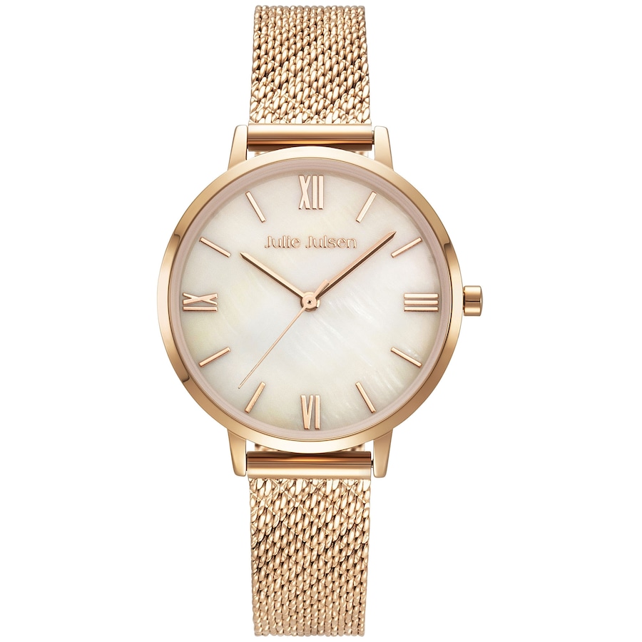 Julie Julsen Damenuhr Edelstahl Quarzwerk rot (Uhren) Weiss Damen