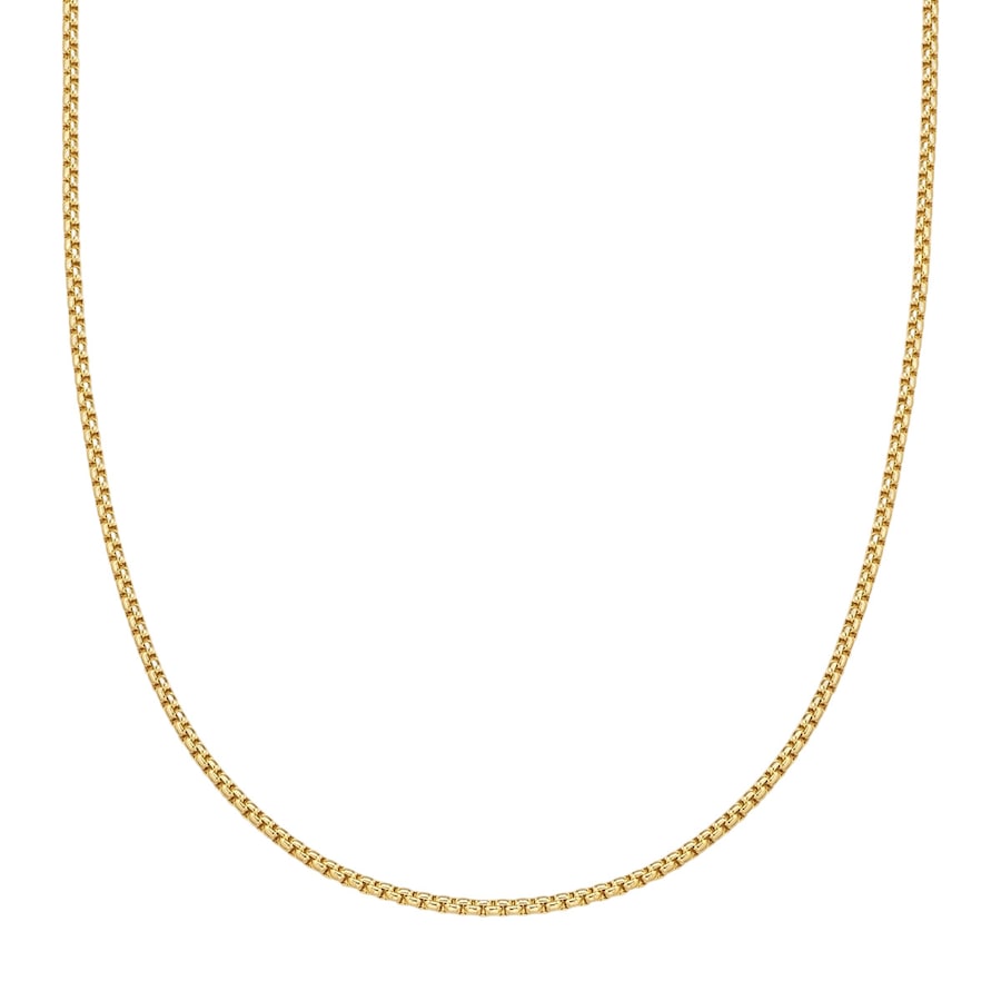 Yokoamii Halskette aus Messing in gelbgold 42,0 cm Basiskette + 5,0 Verlängerung Damen