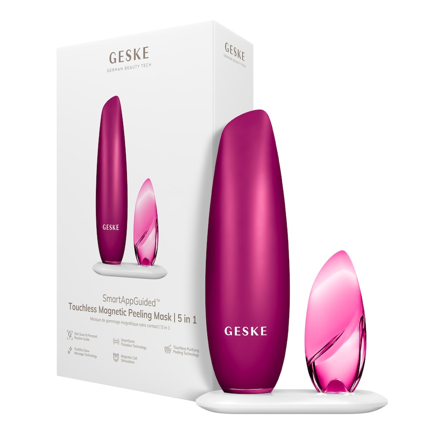 GESKE SmartAppGuided Touchless Magnetic Peeling Mask | 5 in 1 Magenta