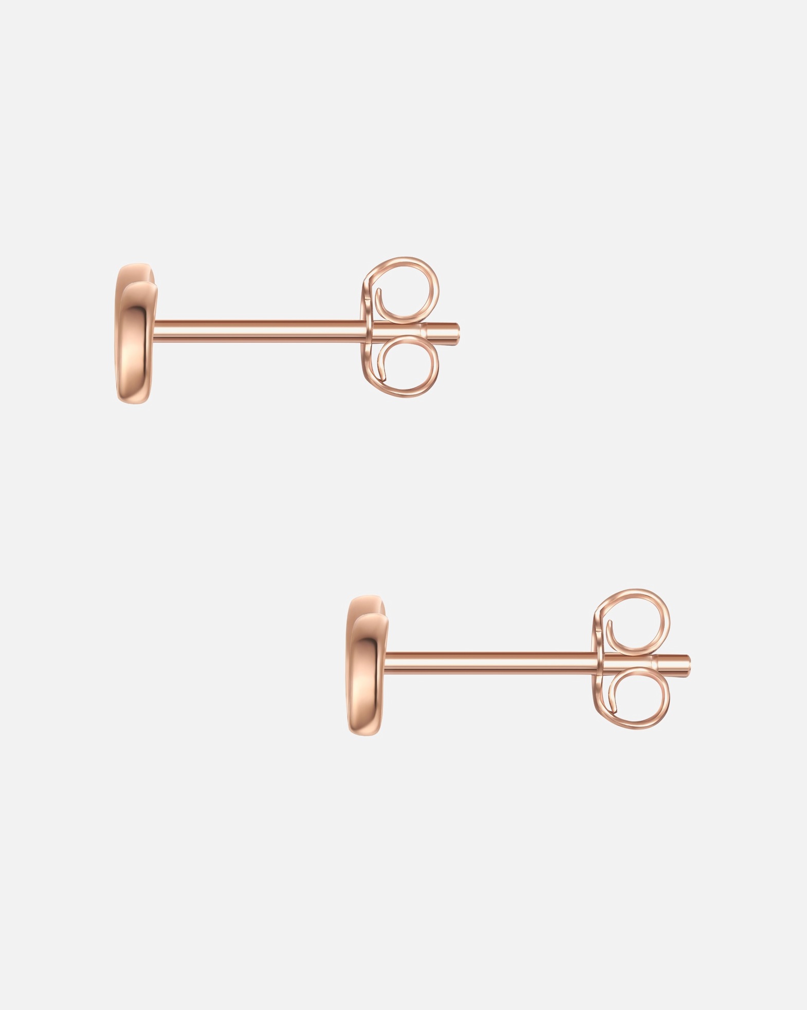 Ohrringe für Weiblich Glanzstücke München Ohrstecker Infinity aus Sterling Silber in roségold 3,6 mm