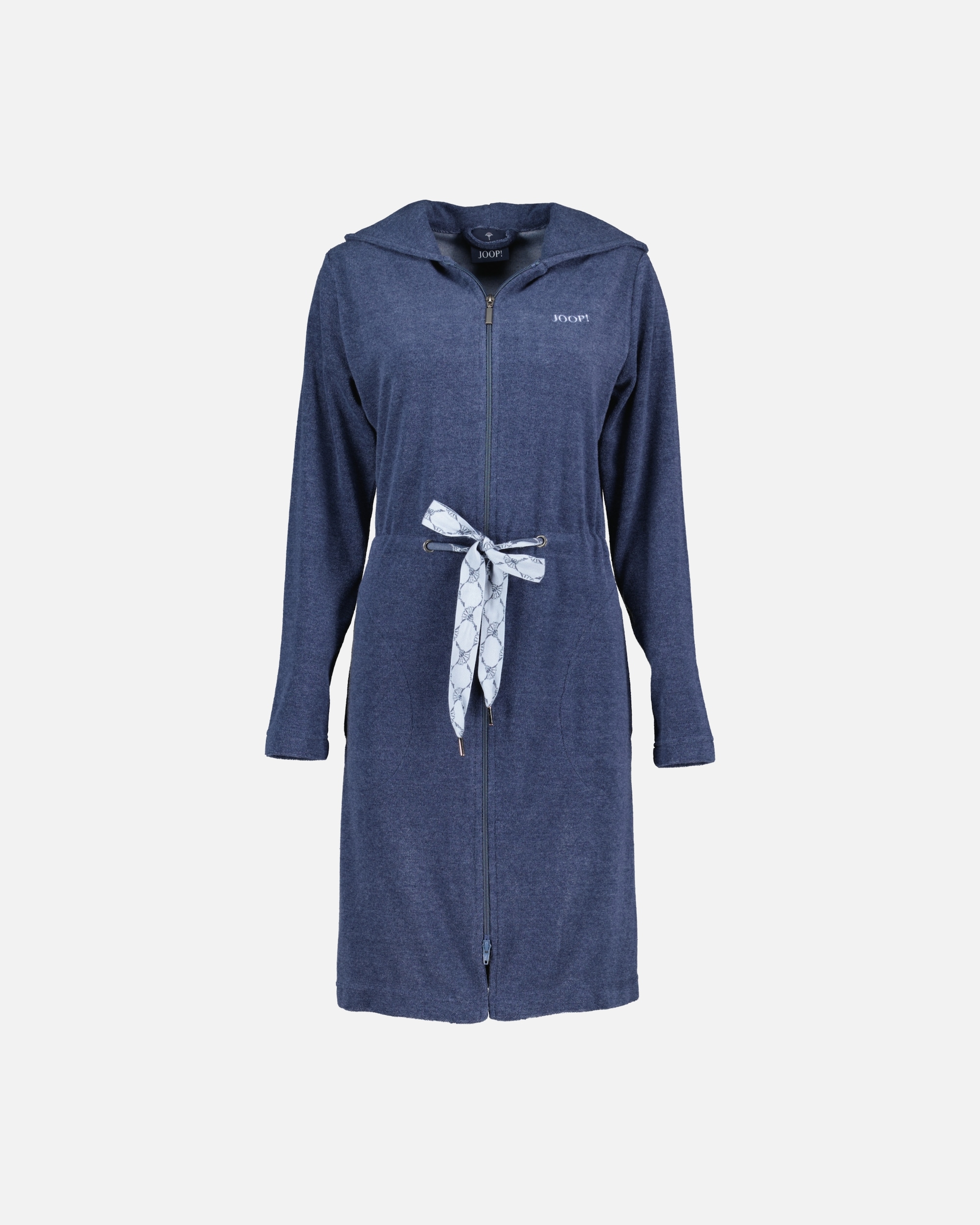 Bademantel für Weiblich JOOP! JOOP! Bademäntel Damen Kapuze Active 1659 blau - 11 XS
