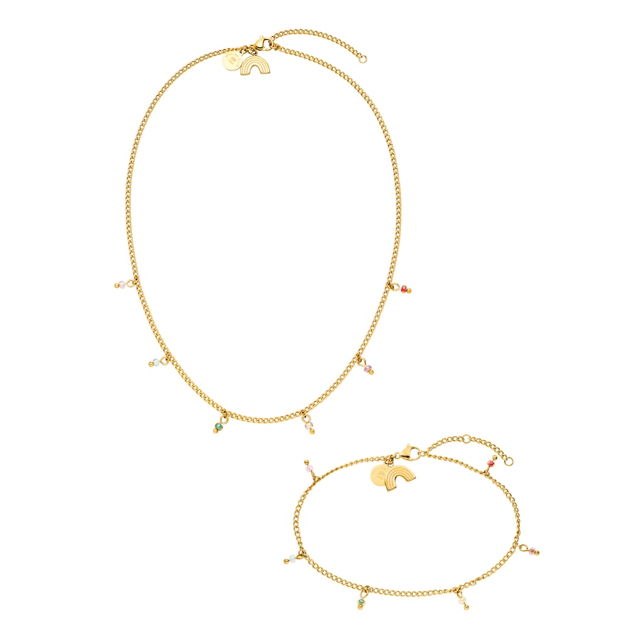 Purelei Mahina Club Anuenue Schmuckset 100% Edelstahl Gold Damen