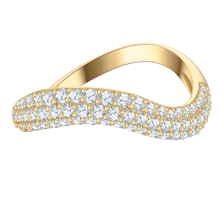 Glanzstücke München Ring aus Sterling Silber in gelbgold mit Zirkonia 52 Damen
