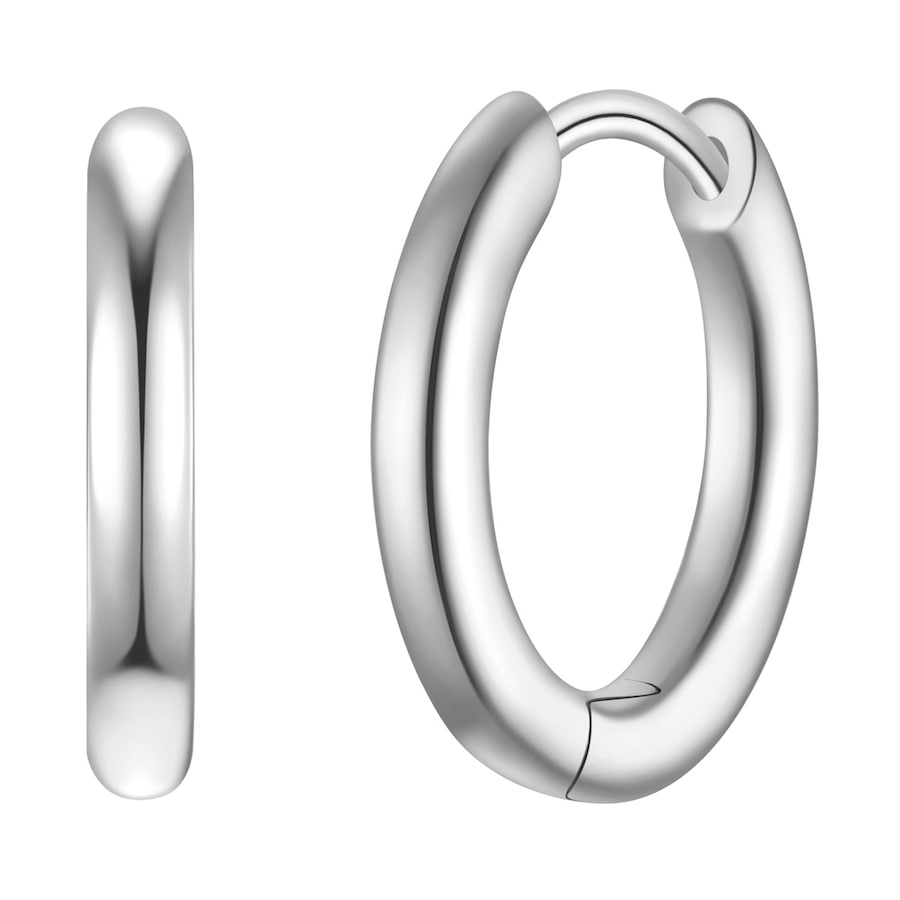 Glanzstücke München Creolen aus Sterling Silber in silber 14,8 mm Damen