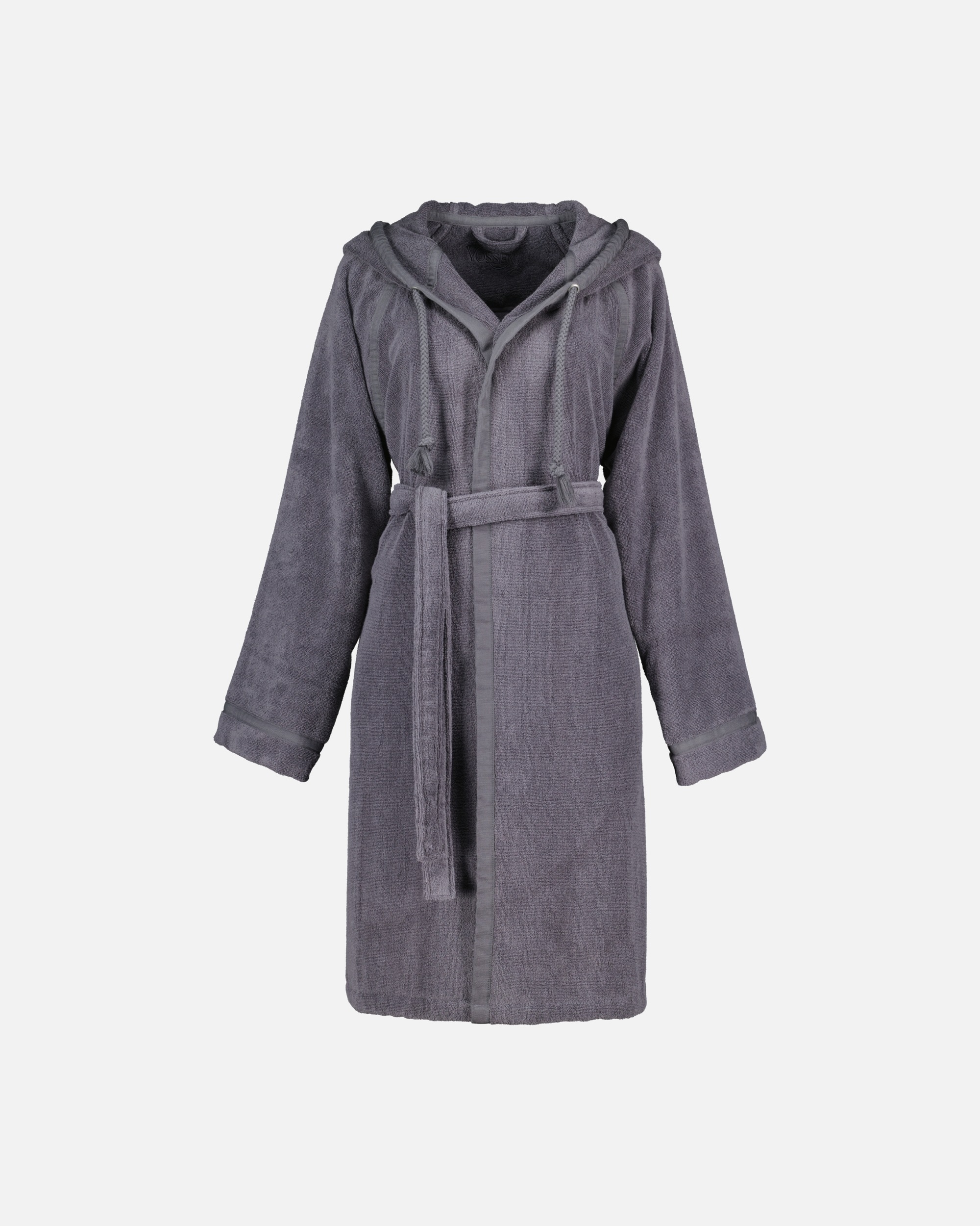 Bademantel für Unisex Vossen Vossen Bademäntel Damen Kurzmantel mit Kapuze Jive graphit - 7660 XS