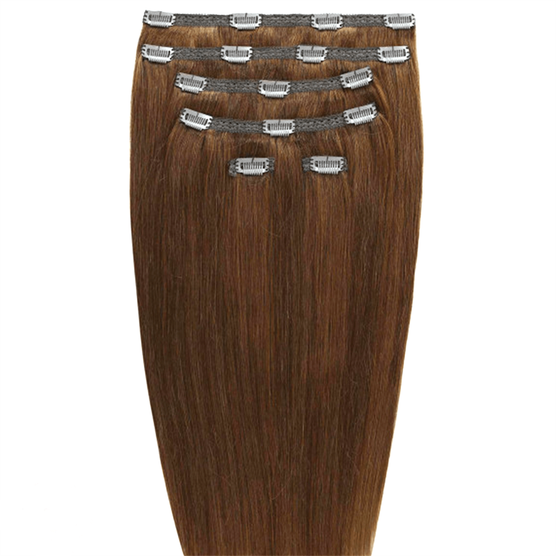 Gold24 Clip-in Extensions #4 Braun - 60 cm #12 Hellbraun 50