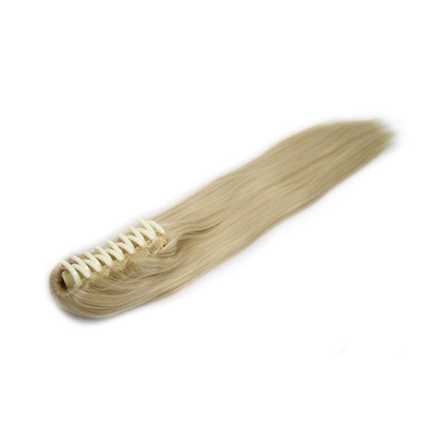 Fashiongirl Pferdeschwanz Haar Extensions m/ Spange #613 Blond - Glatt Hellbraun