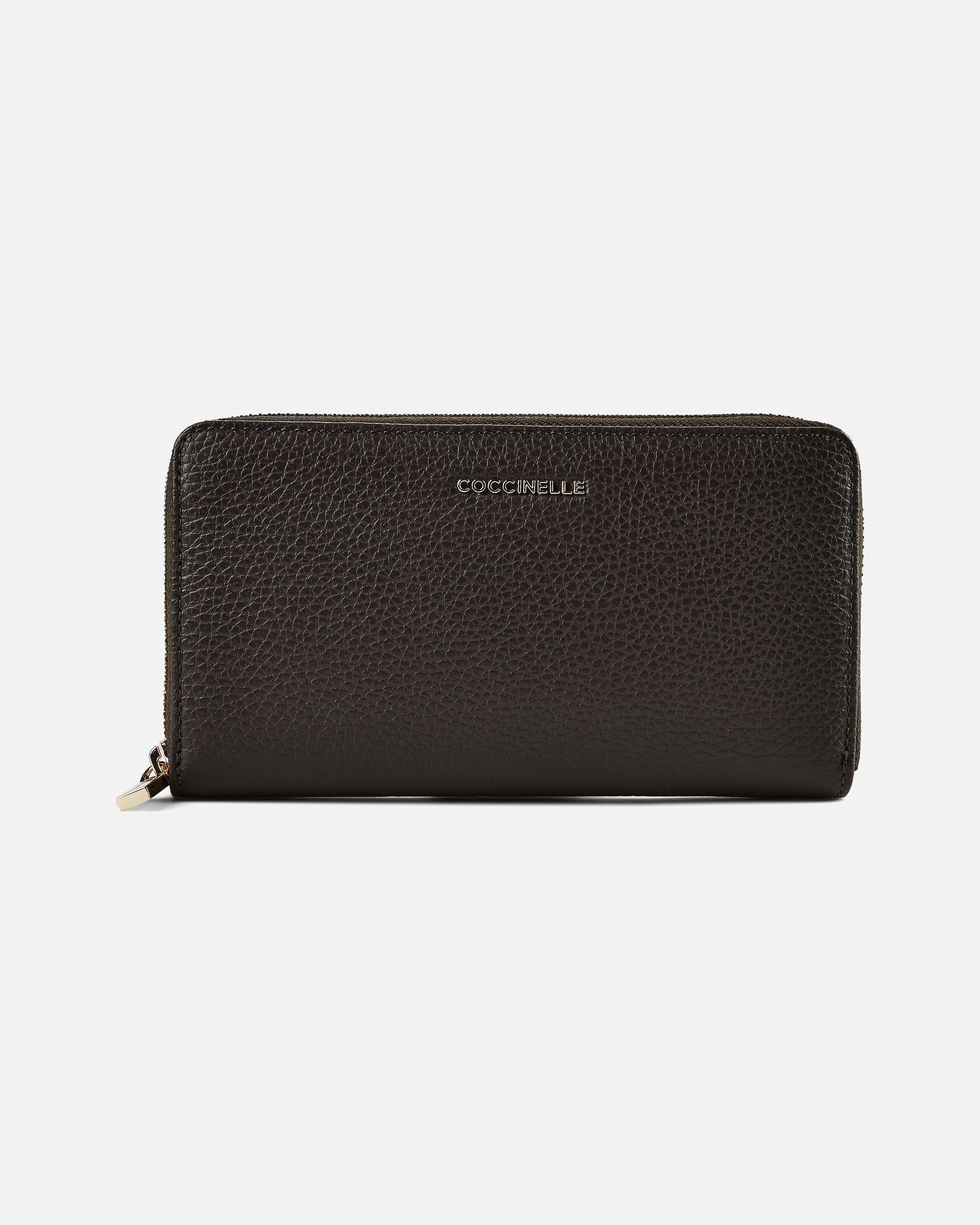 Portemonnaie für Weiblich Coccinelle Metallic Soft Damengeldbörse fango