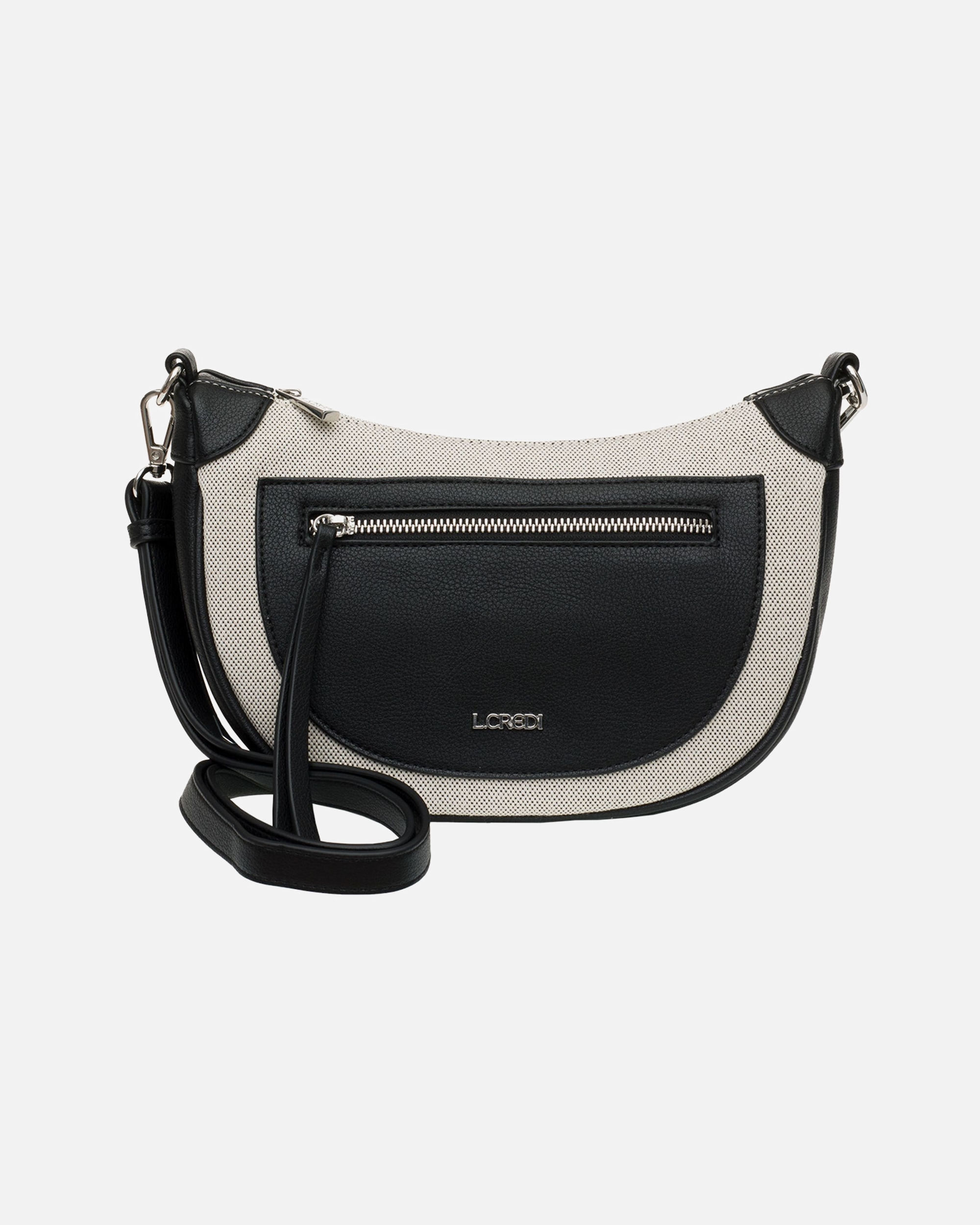 Clutch für Weiblich L.CREDI Paola Umhängetasche schwarz