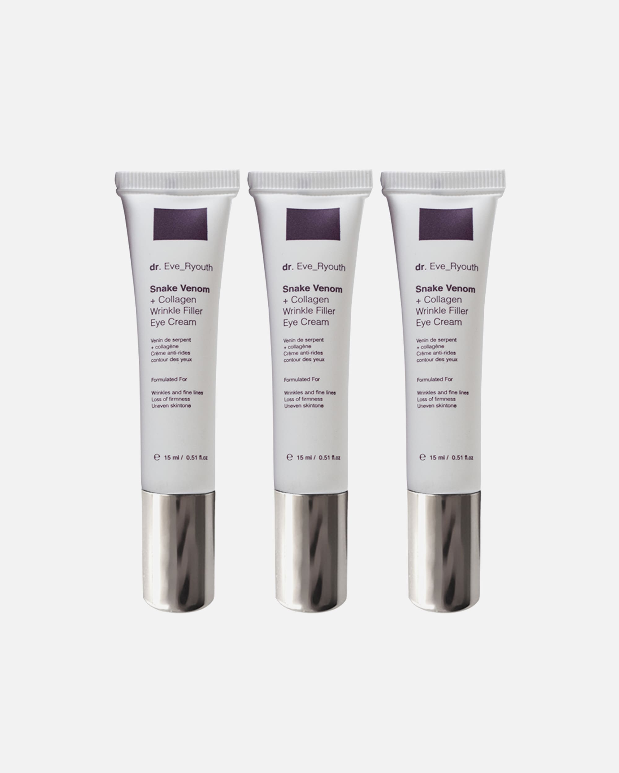 Augencreme für Weiblich Dr. Eve_Ryouth Schlangengift Augen Trio 1 Stück