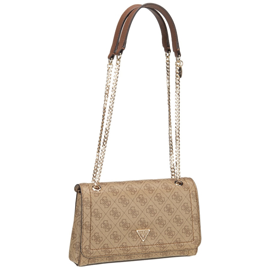 Guess Handtasche Noelle II Conv XBody Flap 72210 Logo Latte Logo/Brown Nude Damen