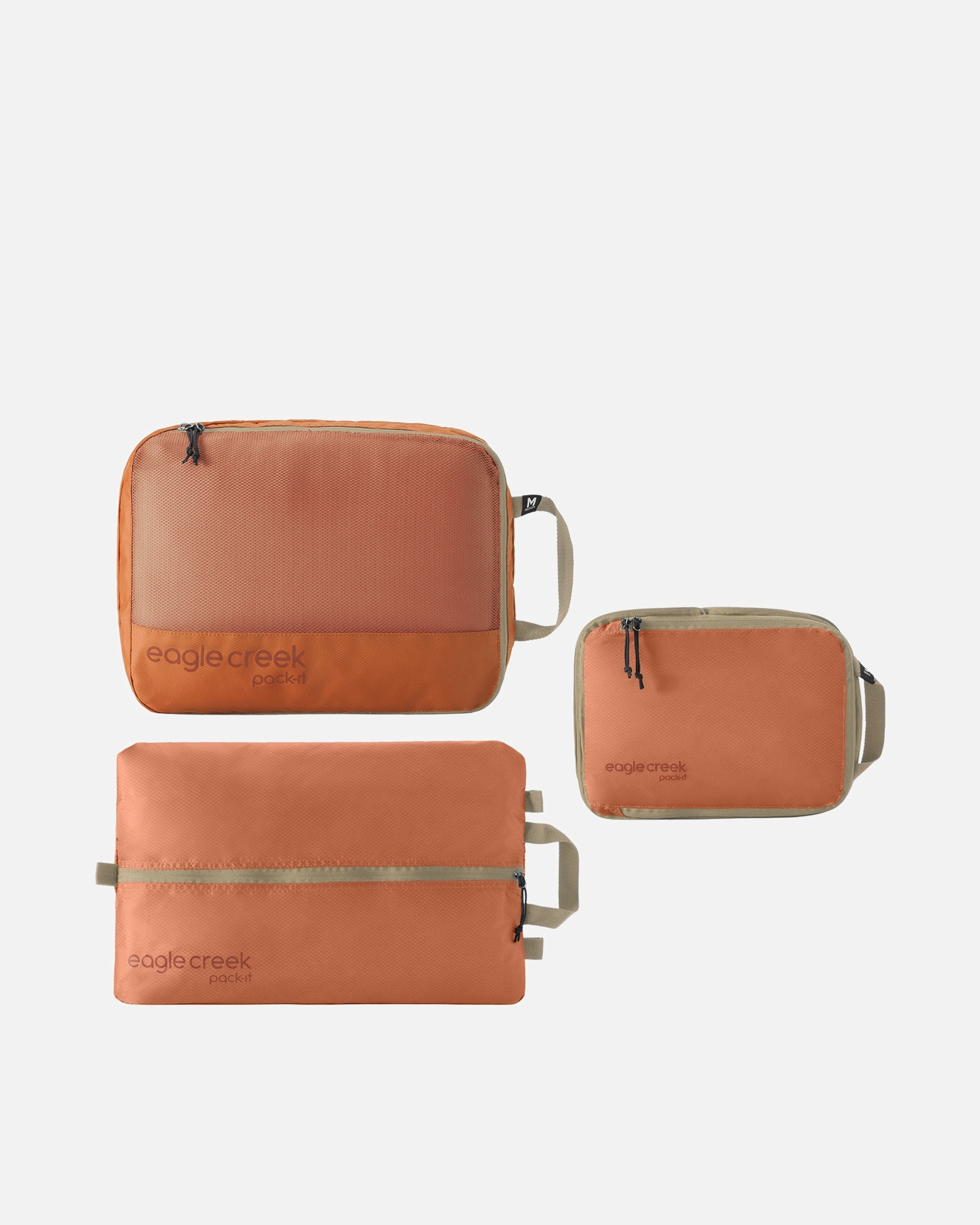 Clutch für Unisex Eagle Creek selection Pack-It Essentials Set 3tlg. - Packsack (mandarin) mandarin