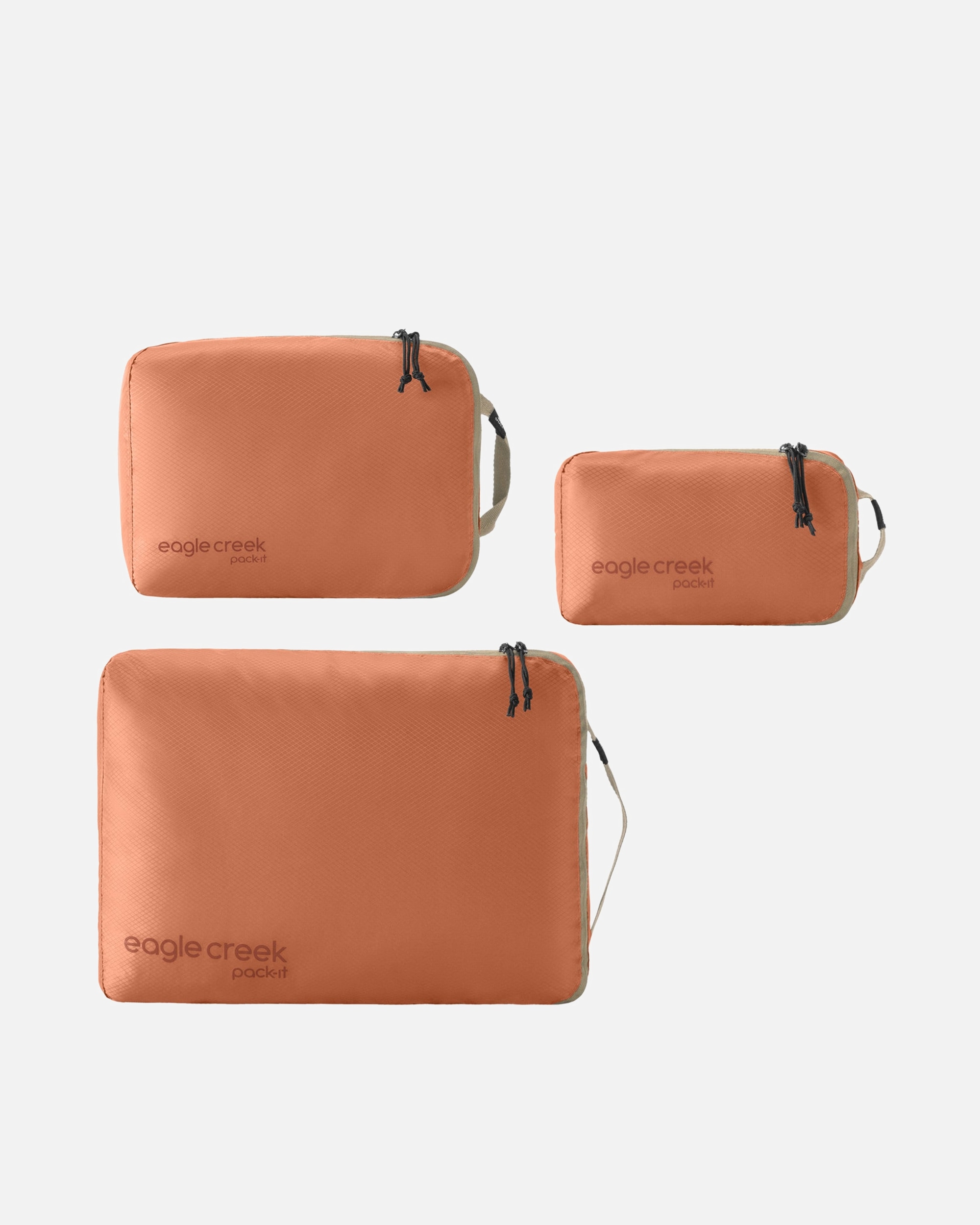 Clutch für Unisex Eagle Creek selection Pack-It Isolate Cube Set XS/S/M 3tlg. - Packsack (mandarin) mandarin
