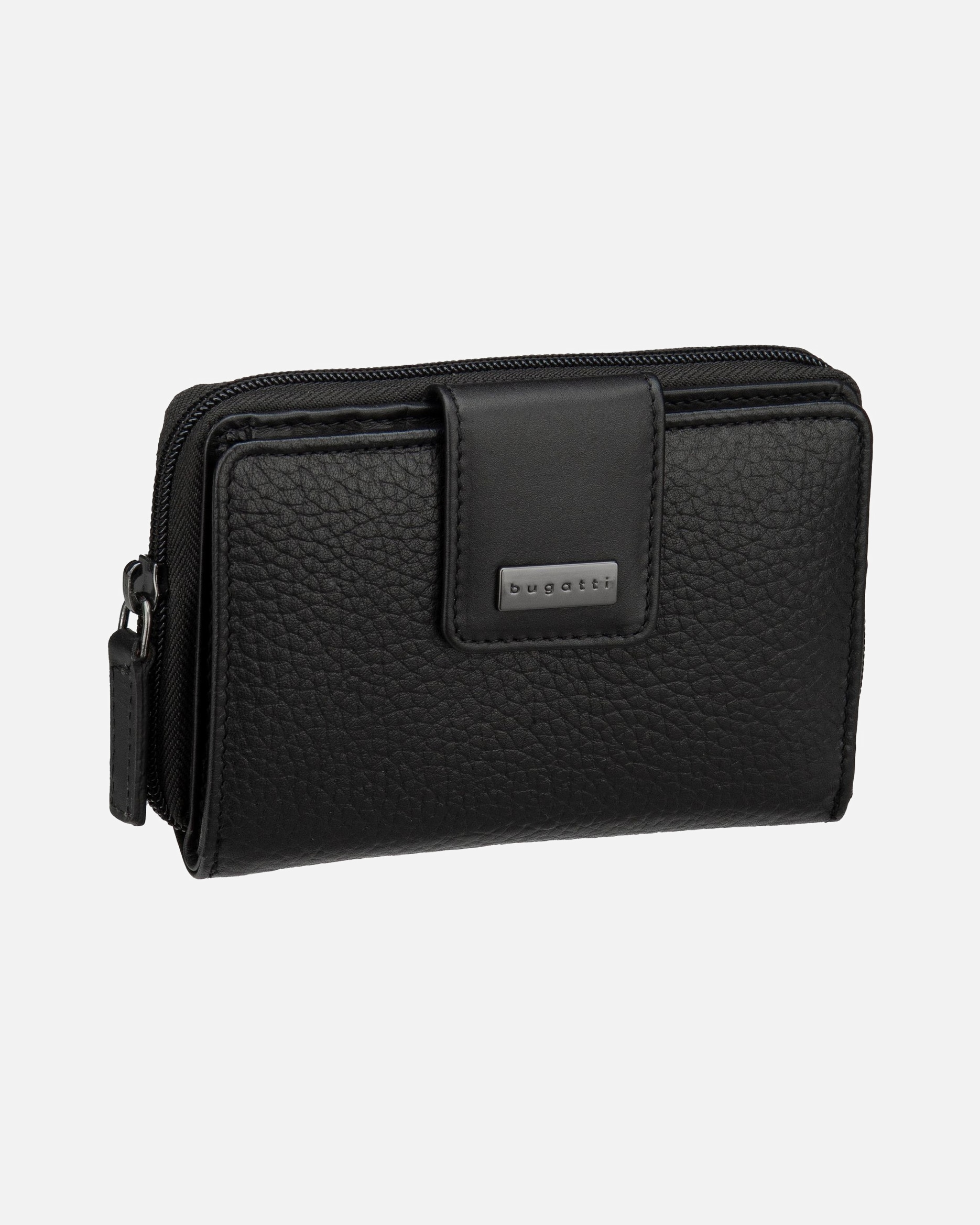 Portemonnaie für Weiblich Bugatti Geldbörse Sina Ladies Zip II Schwarz