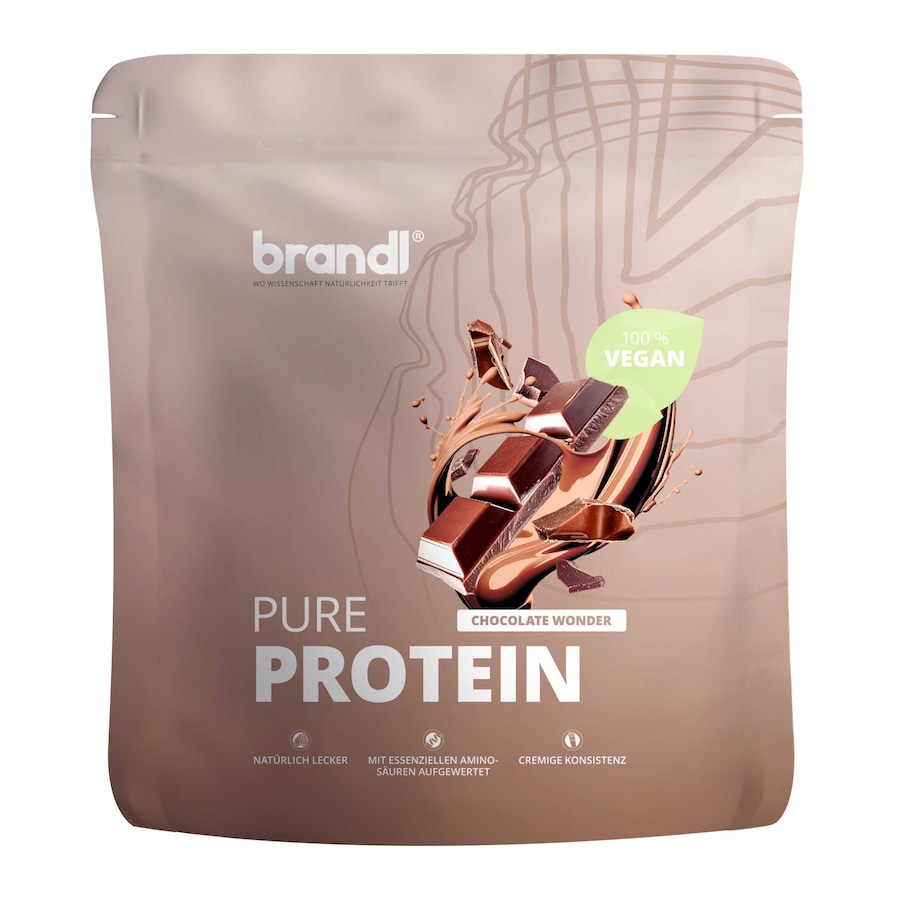 Brandl Nutrition Protein Vegan aus 3 pflanzlichen Eiweiß-Quellen Schokolade 1000 g
