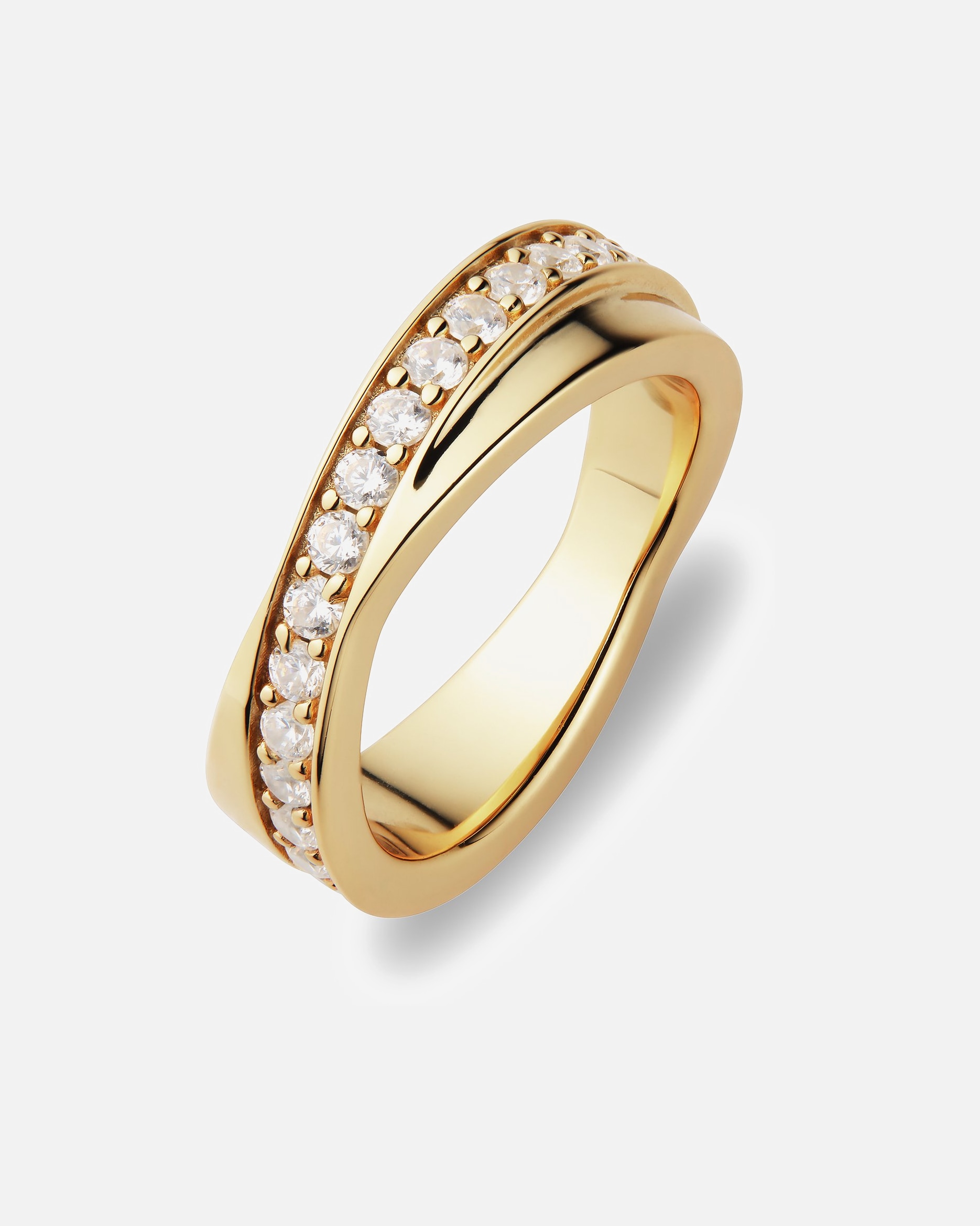 Ring für Weiblich Jette Damenring 925er Silber, recycelt 55