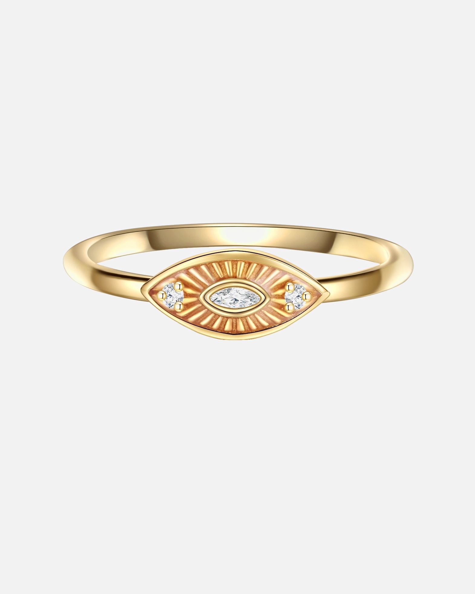 Ring für Weiblich Glanzstücke München Ring aus Sterling Silber in gelbgold mit Zirkonia 48