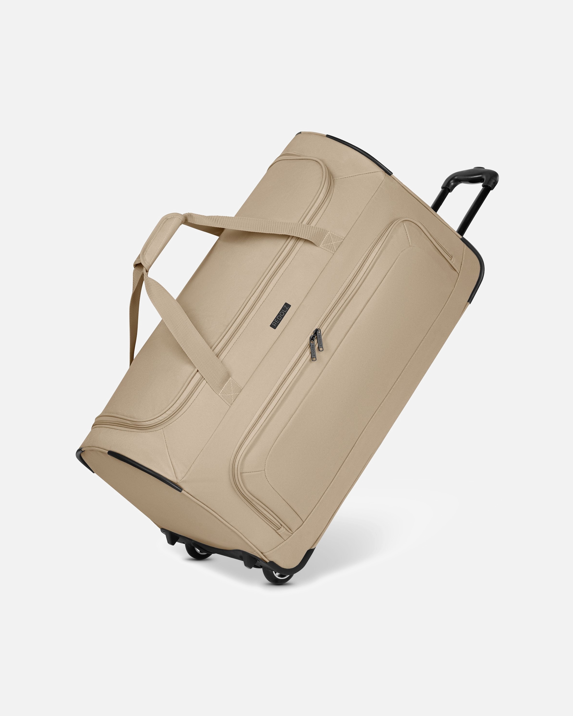 Tasche für Männlich Redolz Duffle Essentials 2 Rollen Reisetasche 71 cm beige