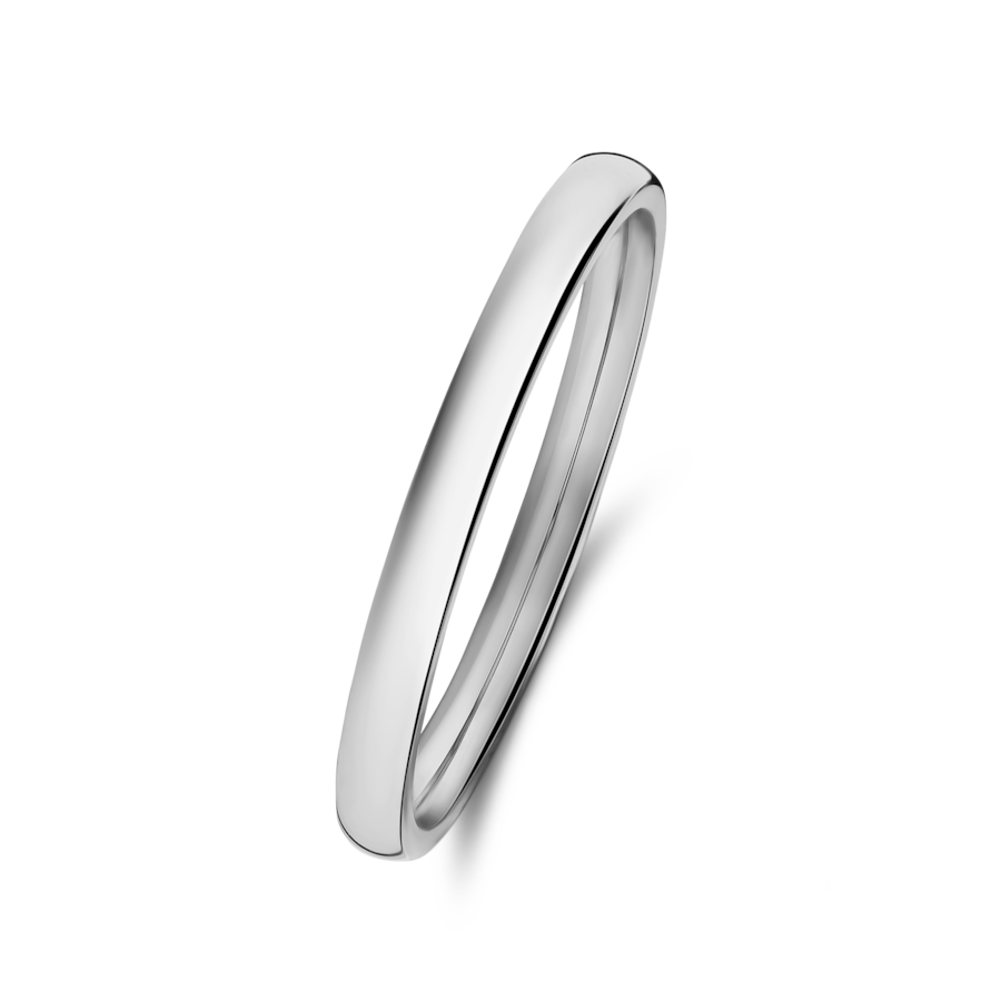 Lucardi Ring Stahl Silber - 60mm Damen