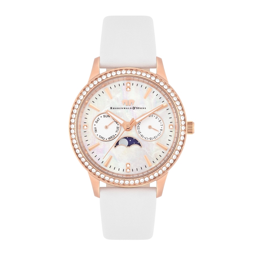 Rhodenwald & Söhne Armband-Uhr Amidala aus Echtleder in roségold 38,0 mm Damen