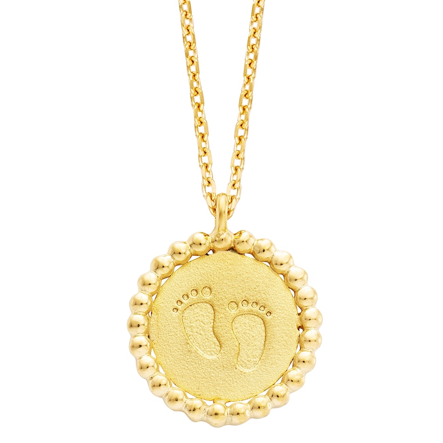 Julie Julsen Anhänger mit Kette 925/- Sterling Silber ohne gelb vergoldet Weiss Damen