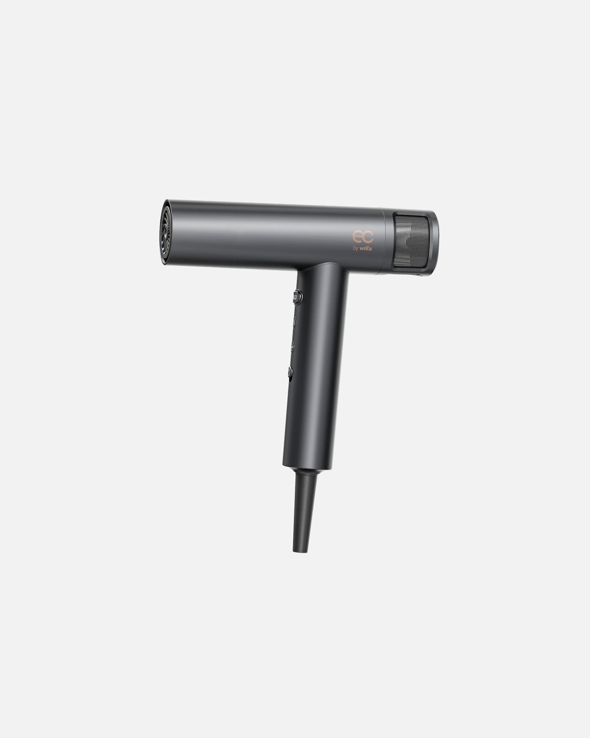Haartrockner für Unisex EC by Wilfa Default Brand Line Stream leichter Haartrockner mit digitalem BLDC-Motor, Ionen-Technologie, 3 Temperaturstufen, Diffusor und Stylingdüse 7044876060044
