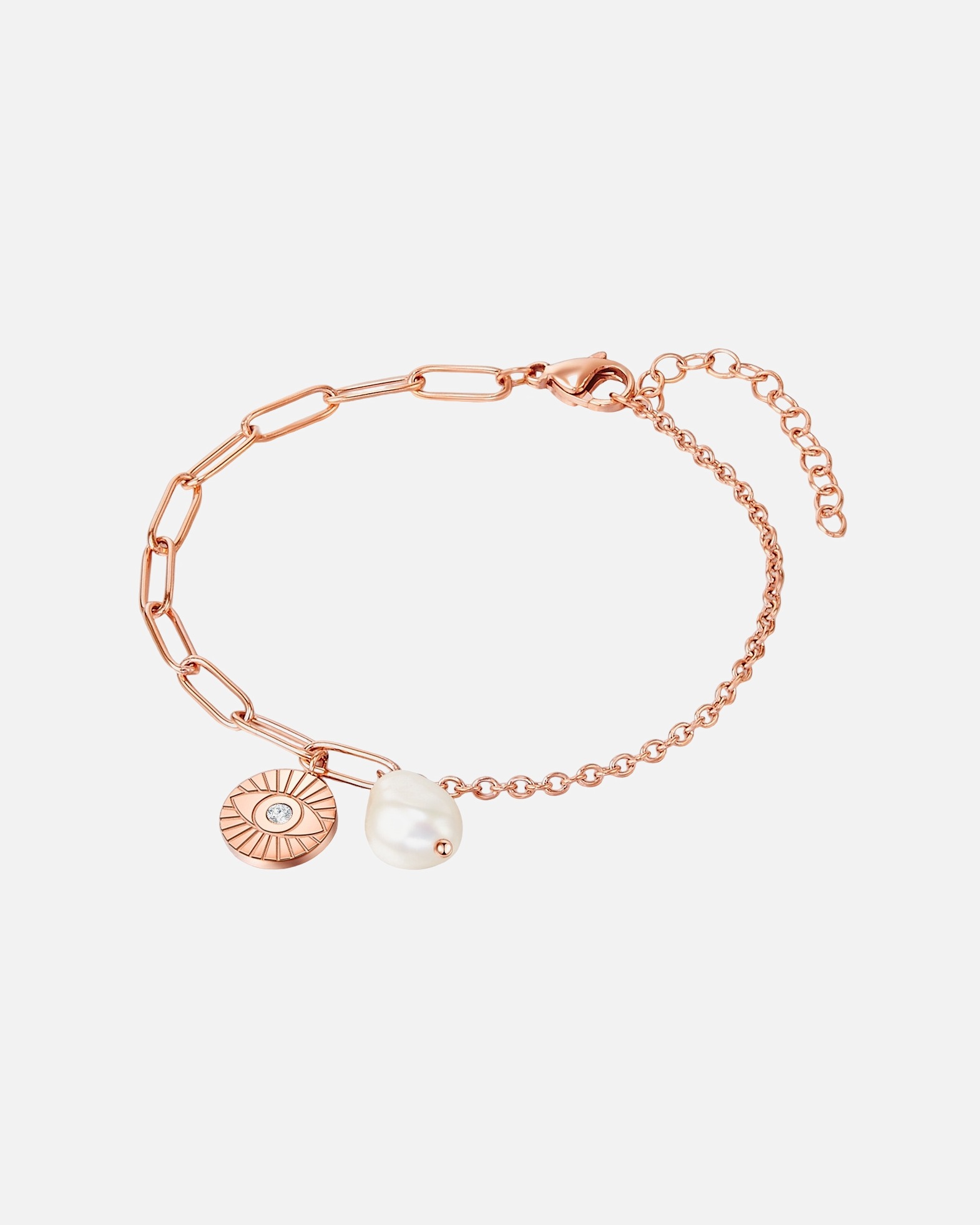 Armband für Weiblich Valero Pearls Armband Edelstahl roségold