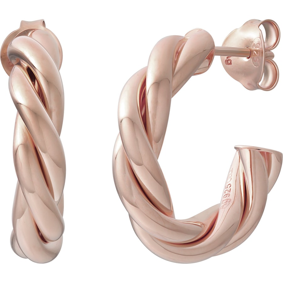 caï Creolen 925er Silber roségold Damen