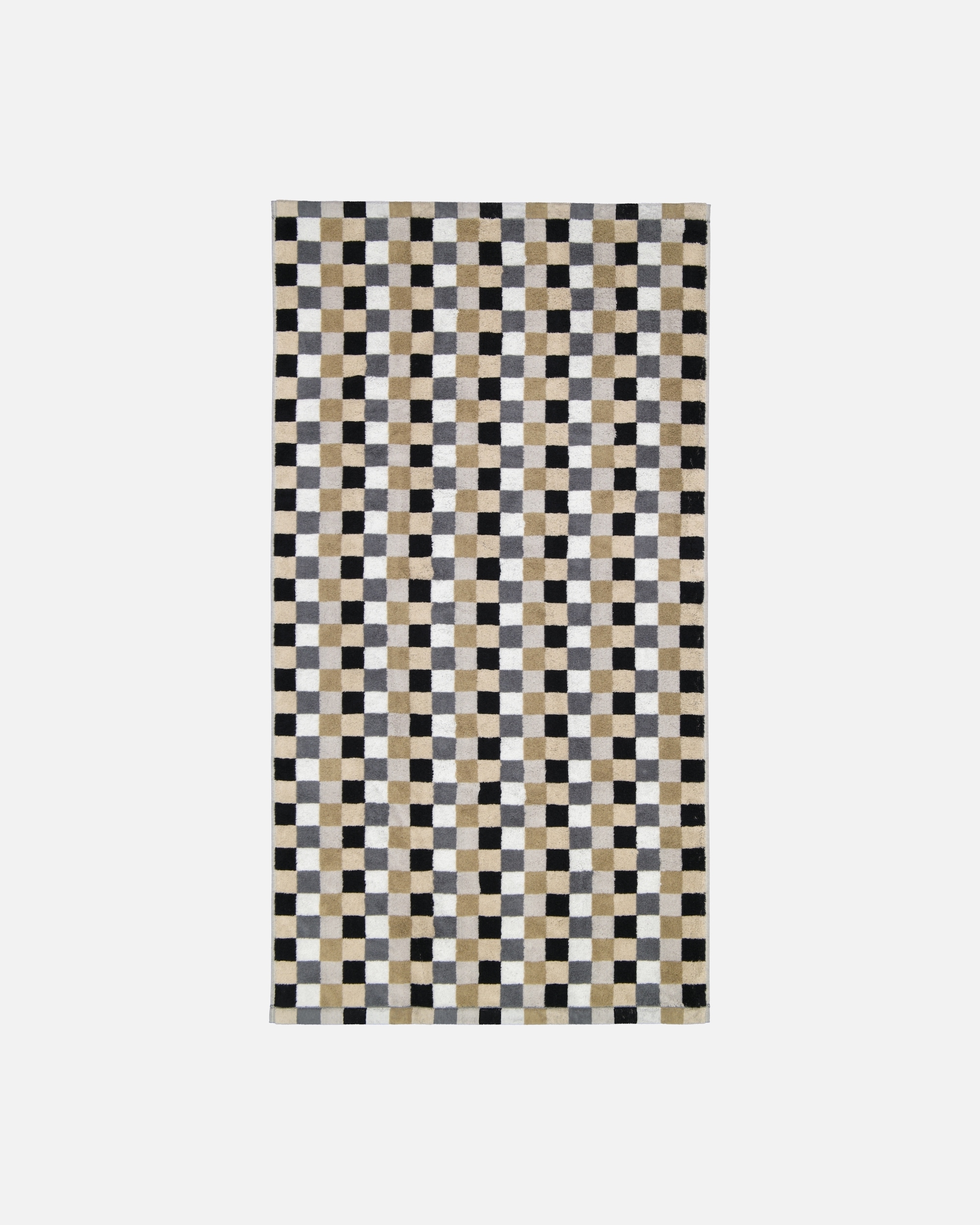 Handtuch für Unisex Cawö Cawö Handtücher Life Style Karo 7047 kiesel - 37 Duschtuch 70x140 cm