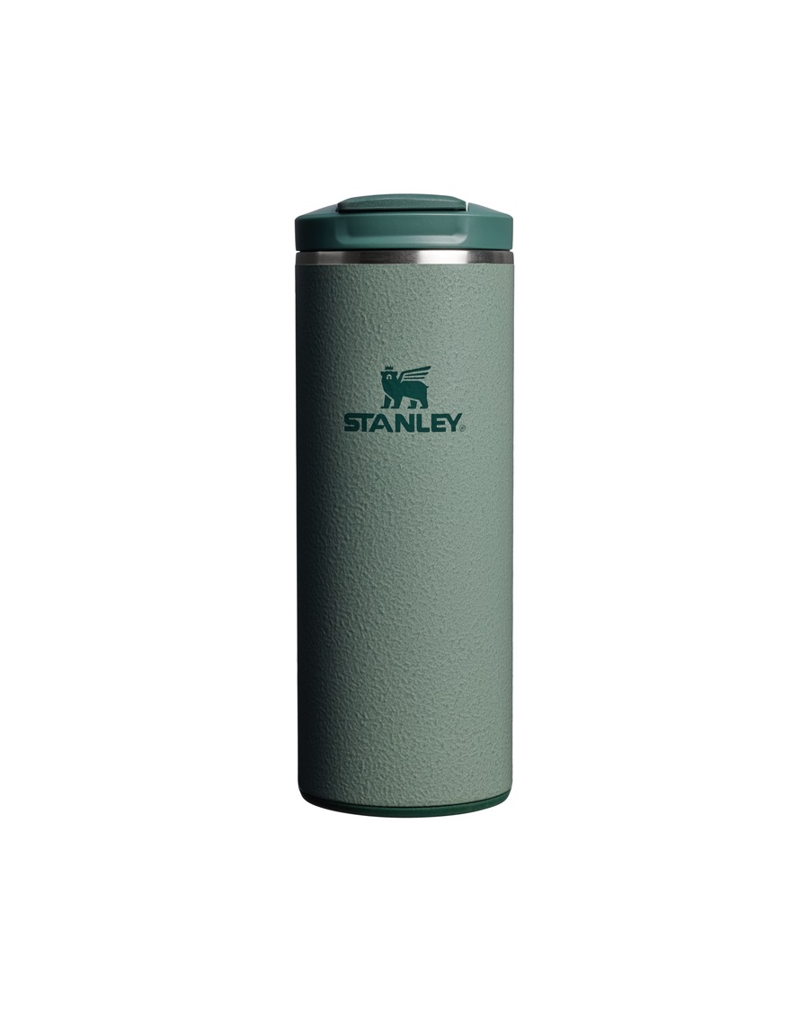Stanley 1913 Thermobecher - 0,35L THE TRANSIT FLIPTOP MUG Hammertone Green Grau