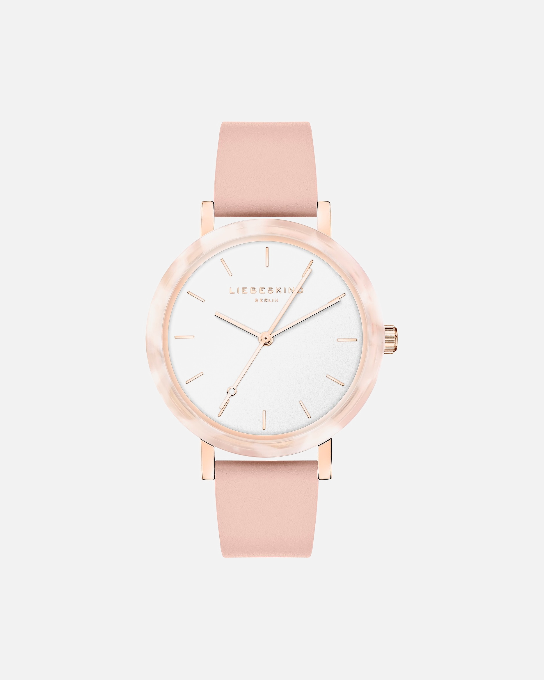 Uhr für Weiblich Liebeskind Damenuhr Edelstahl, Acetat rosa