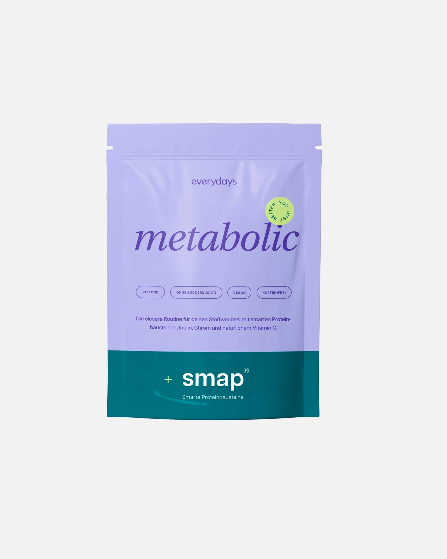 Nahrungsergänzung Energie & Fokus für Unisex everydays Default Brand Line metabolic +smap® - Stoffwechsel-Komplex mit Aminosäuren, Vitaminen & Mineralstoffen 225 g Pulver