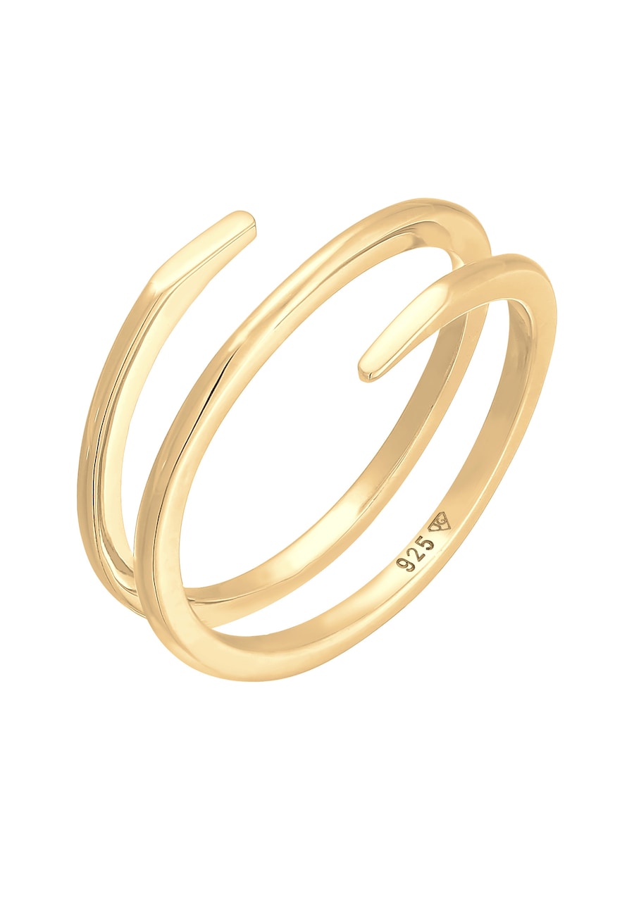 Elli Wickelring Twist Fein 925 Silber 52 Damen