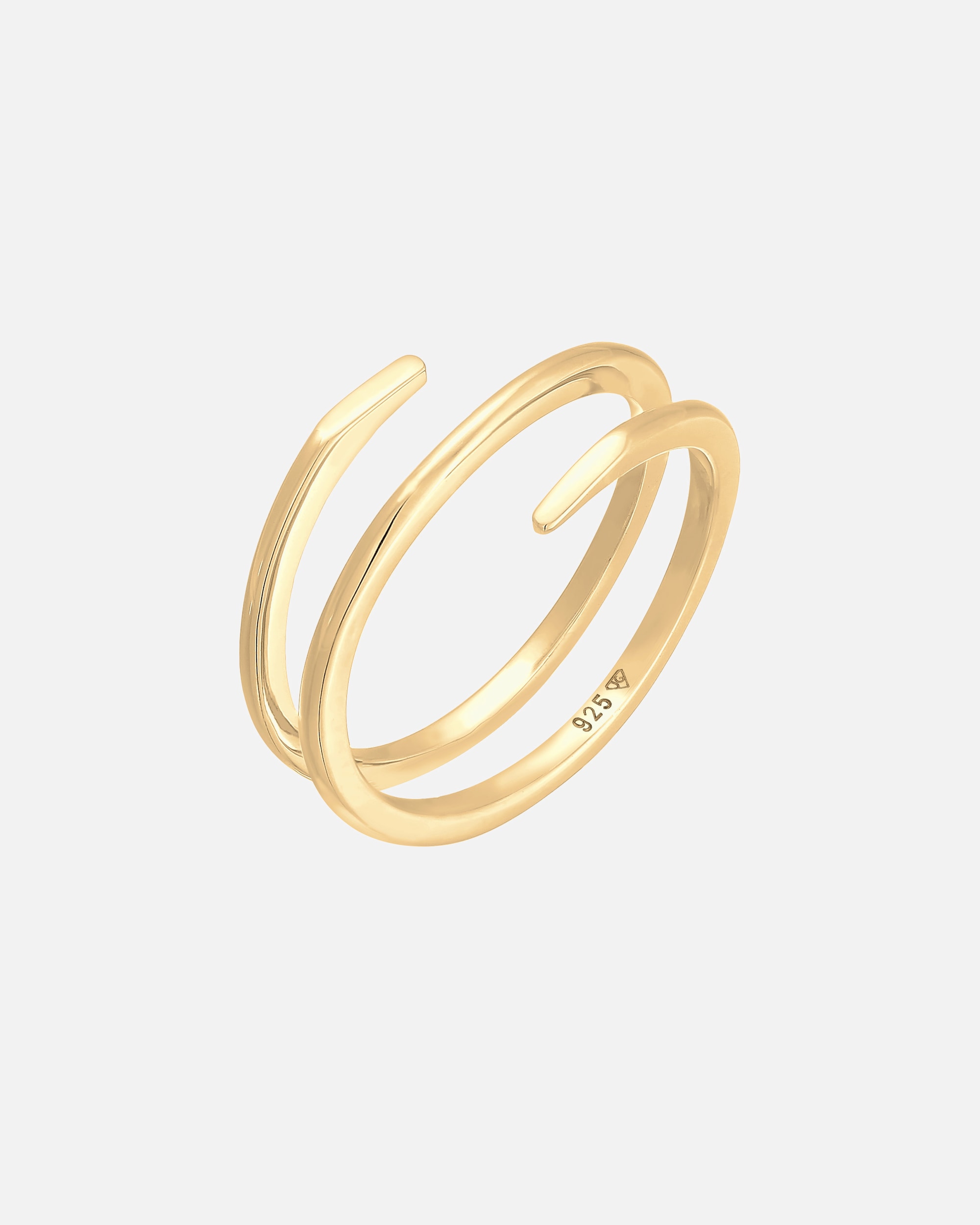 Ring für Weiblich Elli Wickelring Twist Fein 925 Silber 56