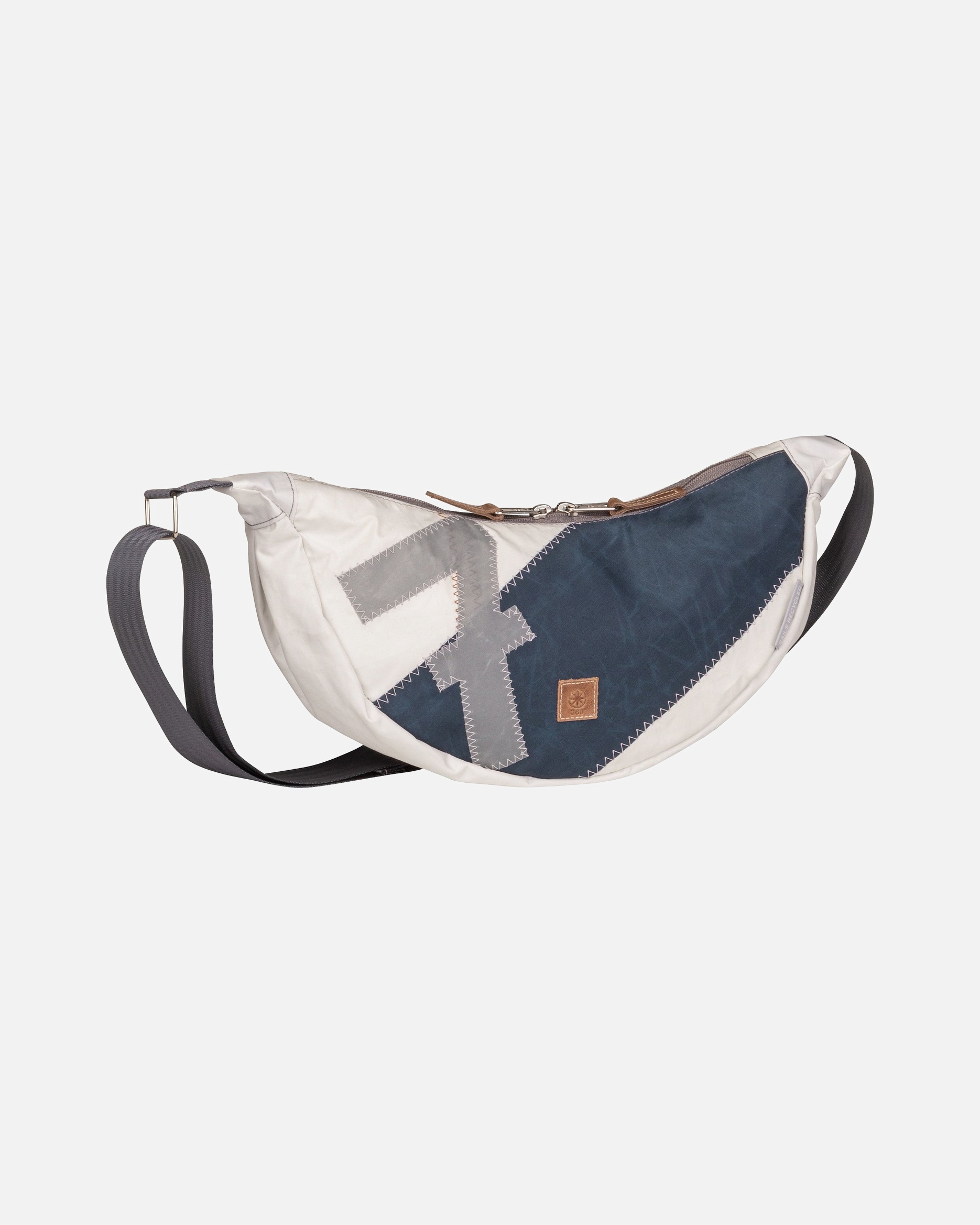 Rucksack für Unisex 360Grad Rucksack Roop Weiß/Blau mit grauer Zahl