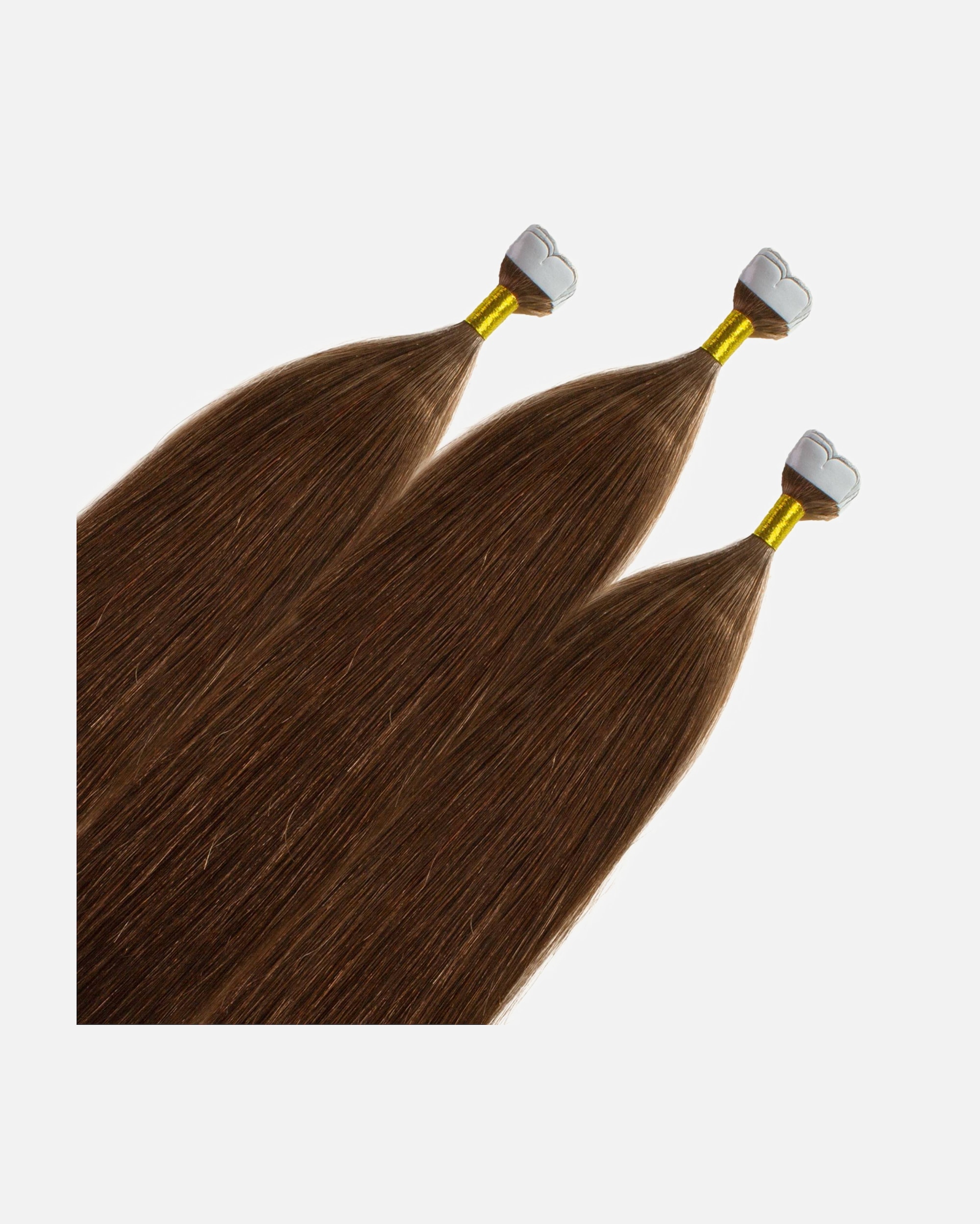Extensions für Weiblich hair2heart Mini Tape Extensions Premium Echthaar #8/03 Hellblond Natur-Gold 50cm