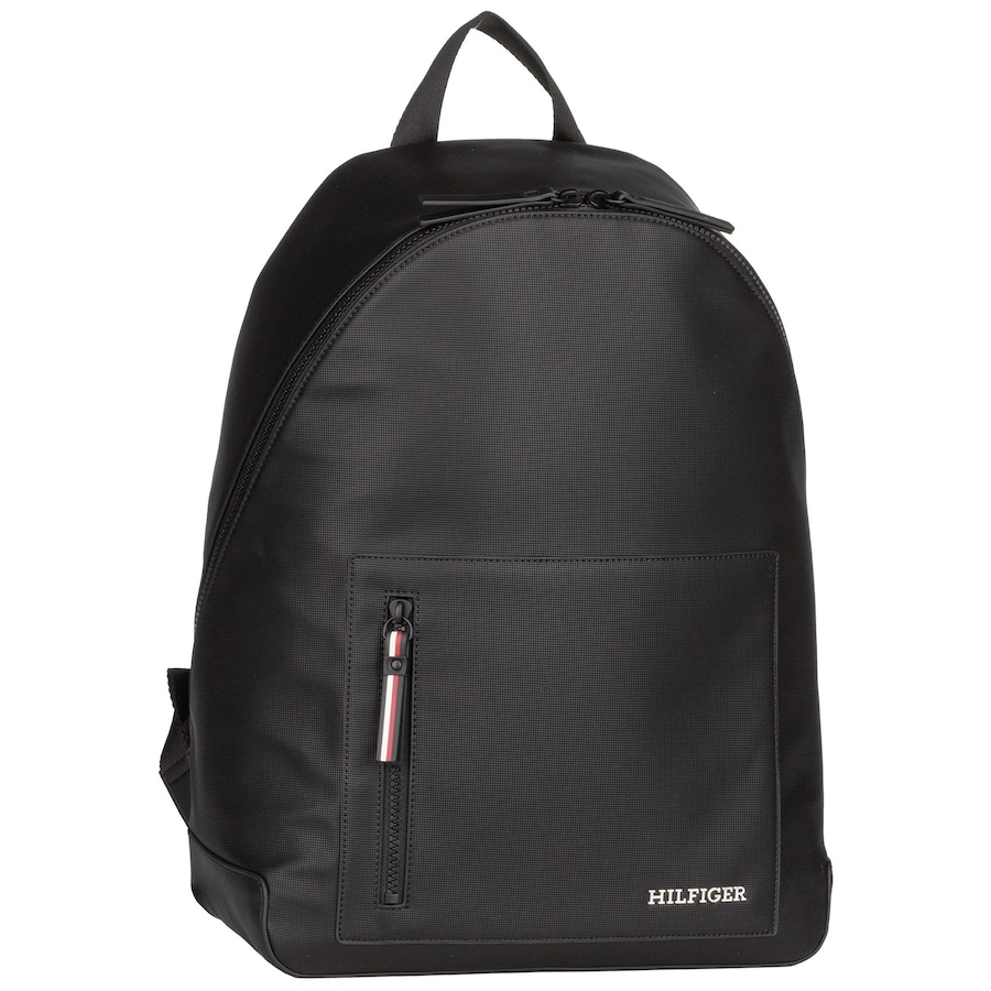 Tommy Hilfiger TH Pique Rucksack 41 cm Laptopfach Black Schwarz Herren