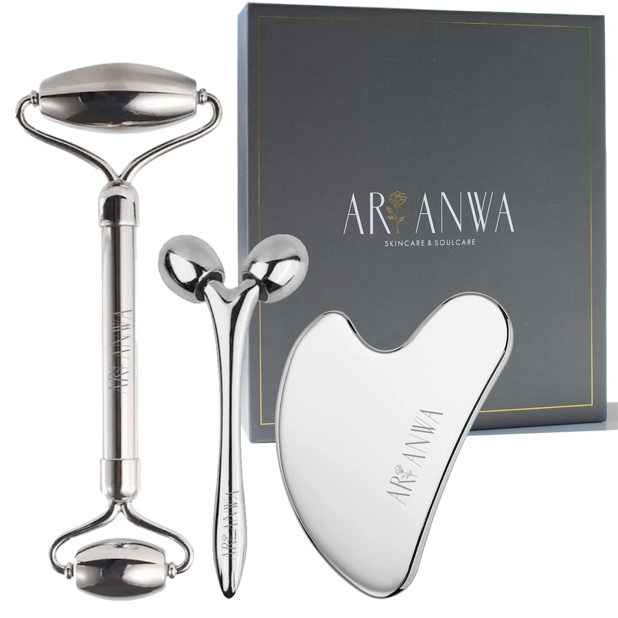 ARI ANWA Skincare Face Yoga Kit Silver - Set aus Edelstahl