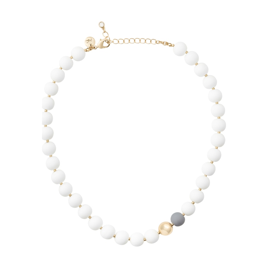 A&C Oslo – Nordic Design Jewellery Statement-Kette 'White Dreams' gold Hellbraun Damen