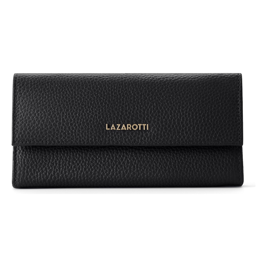 Lazarotti Bologna Leather Damengeldbörse black Schwarz Damen