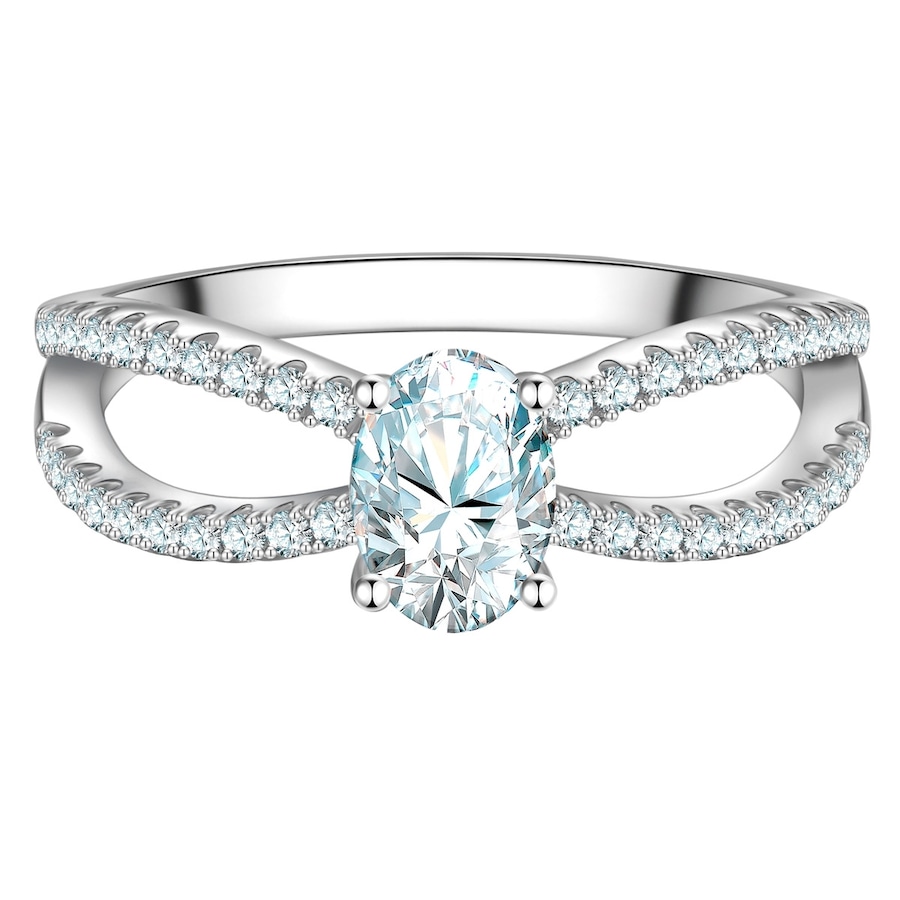 Trilani Ring Infinity aus Sterling Silber in silber mit Zirkonia 58 Damen