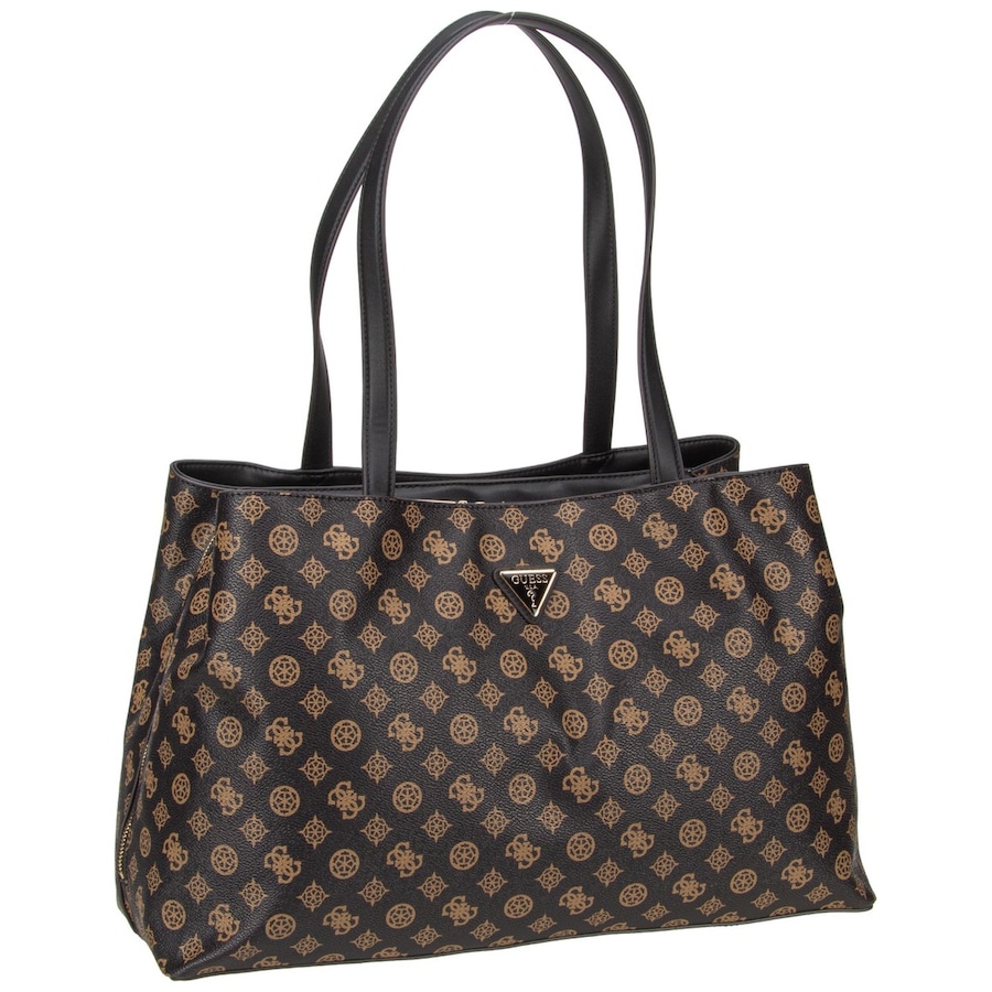 Guess Shopper Wilder Tri Compartment Tote Brown Braun Damen