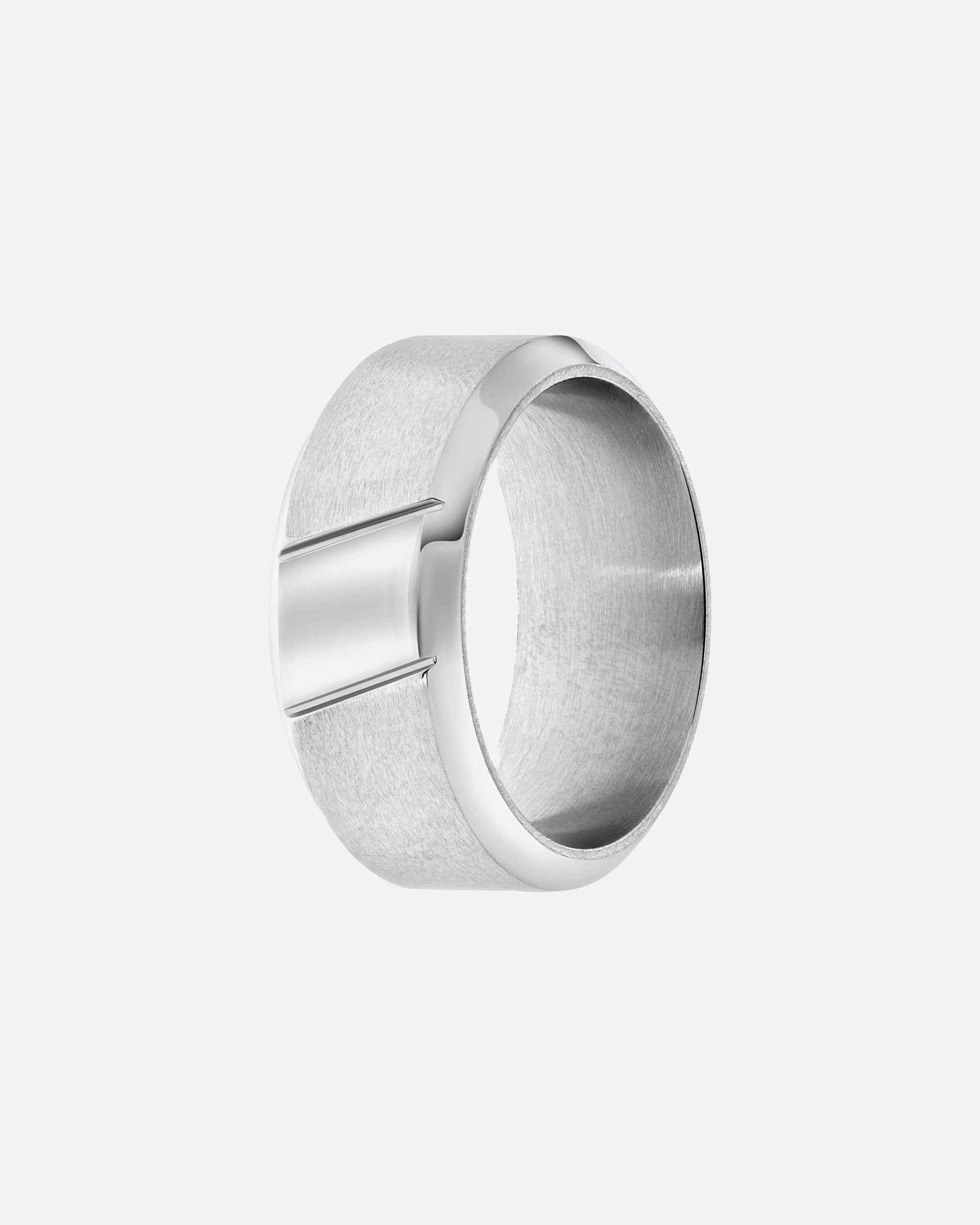 Ring für Männlich Lucardi Ringe Stahl - silbern 60mm
